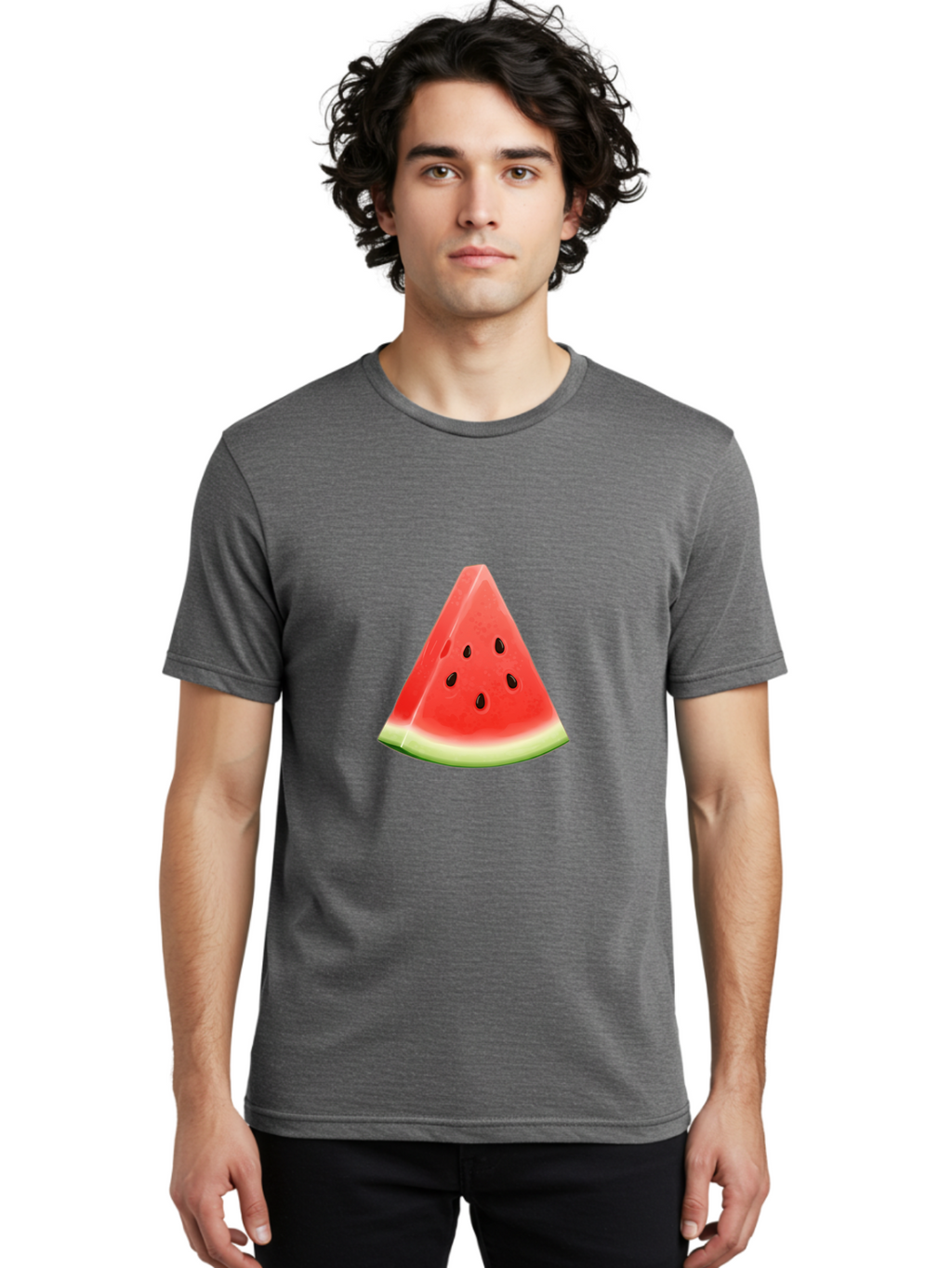 Watermelon-Slice-3 Men'S Graphic Tee, 100% Cotton, Comfortable Casual Summer Wear, Machine Washable, Vintage Camera, Old Camera, Antique Camera, Black Camera, Classic Photography, Photography Equipment, Nostalgic Device, Film Camera, Ban960
