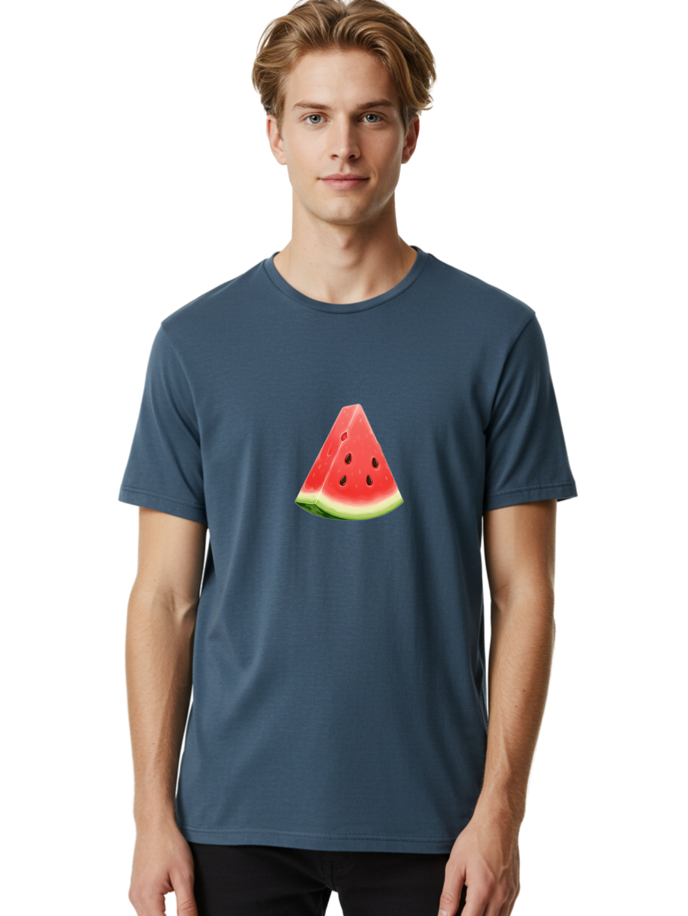 Watermelon-Slice-4 Men'S Graphic Tee, 100% Cotton, Comfortable Casual Summer Wear, Machine Washable, Vintage Camera, Old Camera, Antique Camera, Black Camera, Classic Photography, Photography Equipment, Nostalgic Device, Film Camera, Ban961