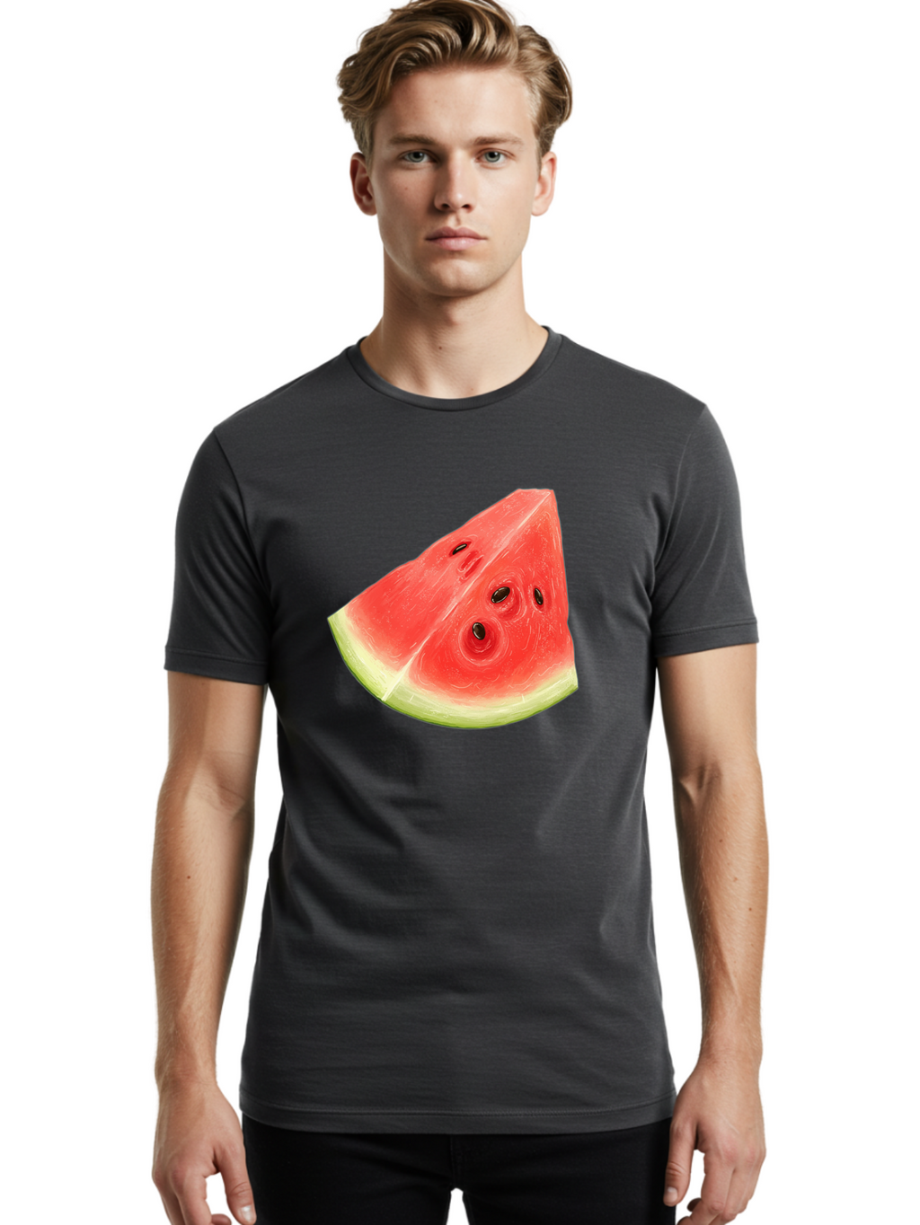 Watermelon-Slice-5 Men'S Graphic Tee, 100% Cotton, Comfortable Casual Summer Wear, Machine Washable, Vintage Camera, Old Camera, Antique Camera, Black Camera, Classic Photography, Photography Equipment, Nostalgic Device, Film Camera, Ban962