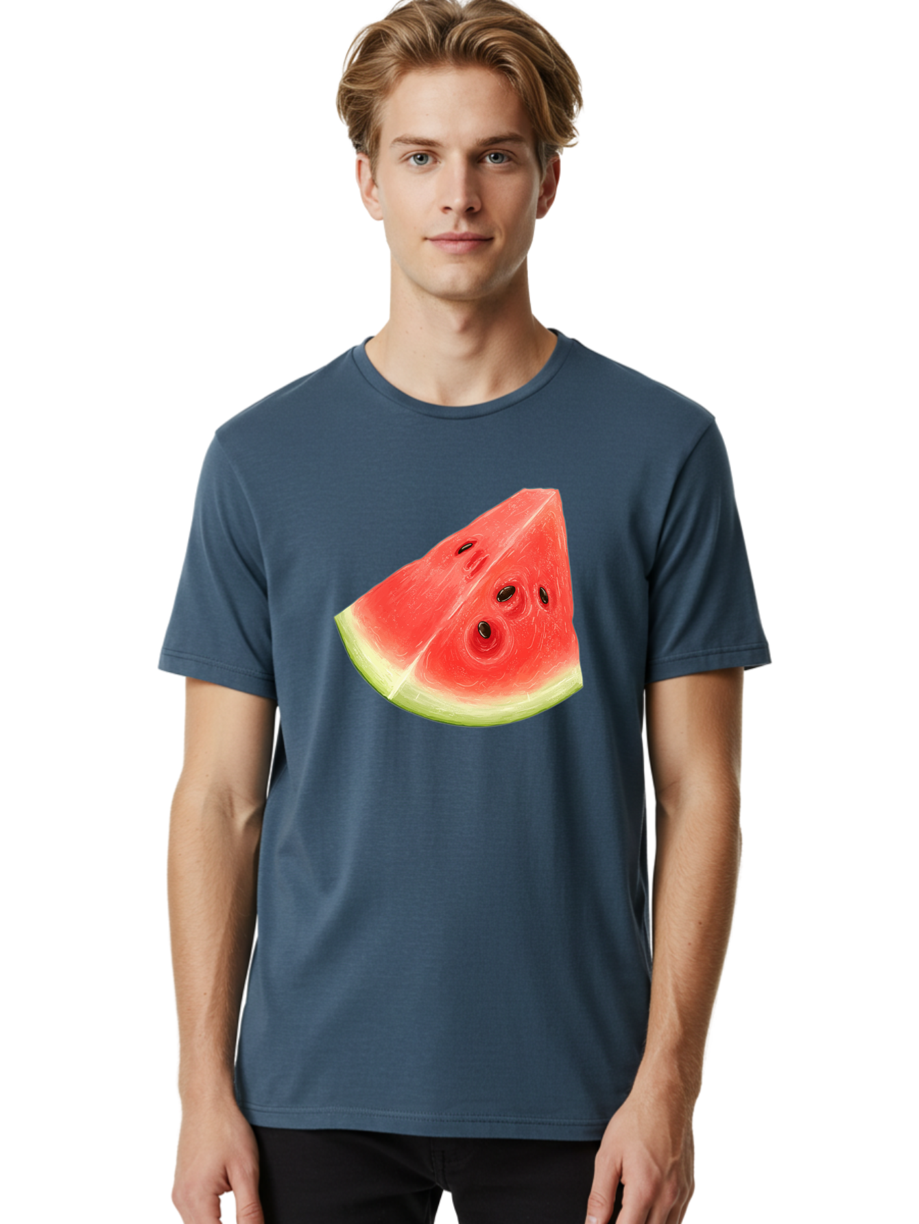 Watermelon-Slice-5 Men'S Graphic Tee, 100% Cotton, Comfortable Casual Summer Wear, Machine Washable, Vintage Camera, Old Camera, Antique Camera, Black Camera, Classic Photography, Photography Equipment, Nostalgic Device, Film Camera, Ban962