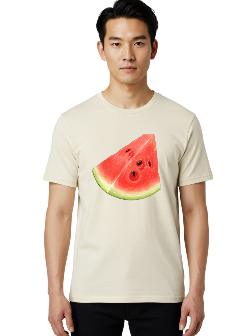 Watermelon-Slice-5 Men'S Graphic Tee, 100% Cotton, Comfortable Casual Summer Wear, Machine Washable, Vintage Camera, Old Camera, Antique Camera, Black Camera, Classic Photography, Photography Equipment, Nostalgic Device, Film Camera, Ban962