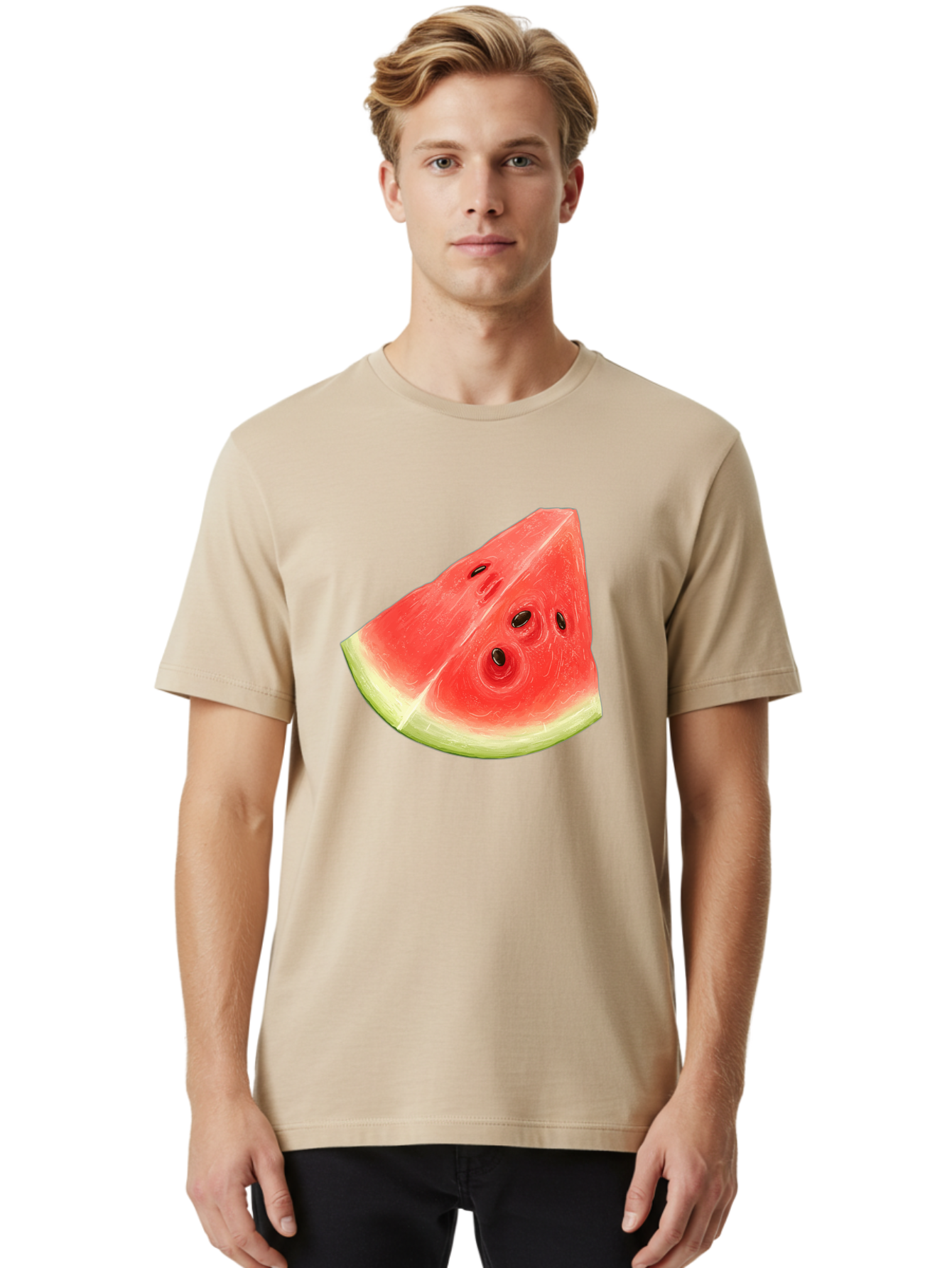 Watermelon-Slice-5 Men'S Graphic Tee, 100% Cotton, Comfortable Casual Summer Wear, Machine Washable, Vintage Camera, Old Camera, Antique Camera, Black Camera, Classic Photography, Photography Equipment, Nostalgic Device, Film Camera, Ban962