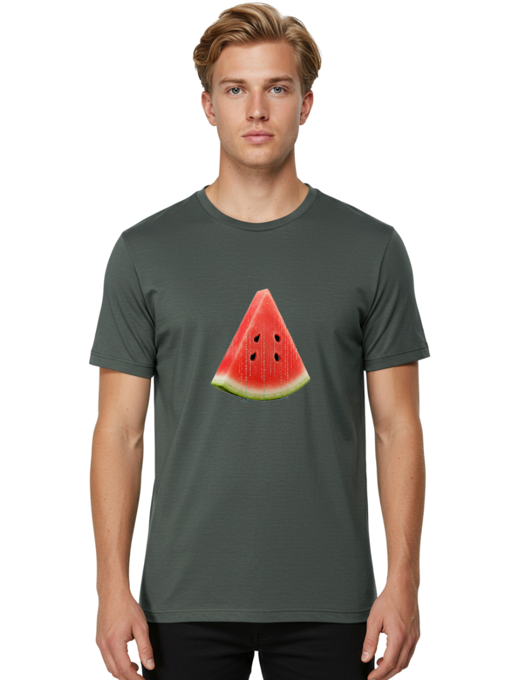 Watermelon-Slice-6 Men'S Graphic Tee, 100% Cotton, Comfortable Casual Summer Wear, Machine Washable, Vintage Camera, Old Camera, Antique Camera, Black Camera, Classic Photography, Photography Equipment, Nostalgic Device, Film Camera, Ban963