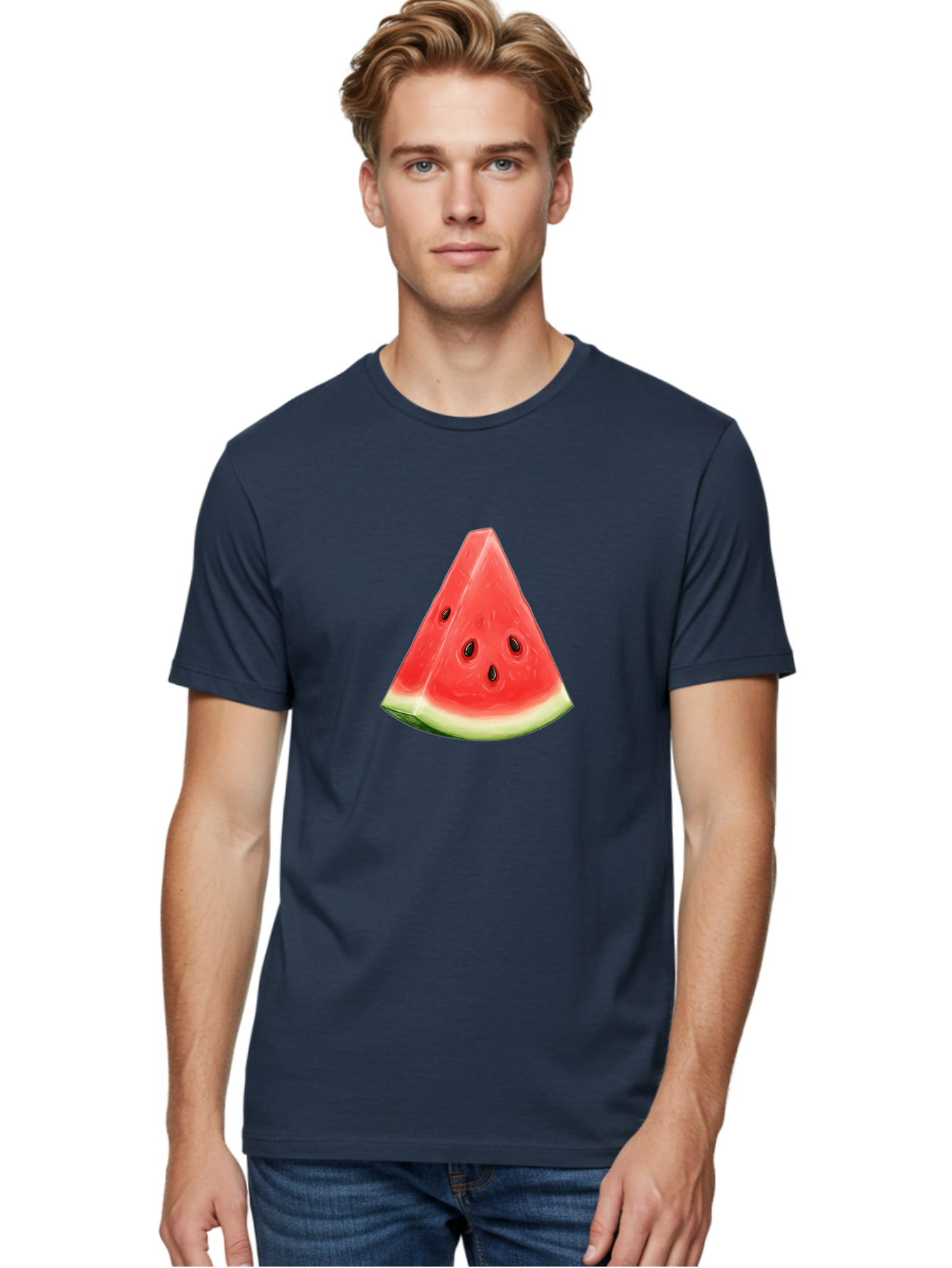 Watermelon-Slice Men'S Graphic Tee, 100% Cotton, Comfortable Casual Summer Wear, Machine Washable, Vintage Camera, Old Camera, Antique Camera, Black Camera, Classic Photography, Photography Equipment, Nostalgic Device, Film Camera, Camera Art Ban967