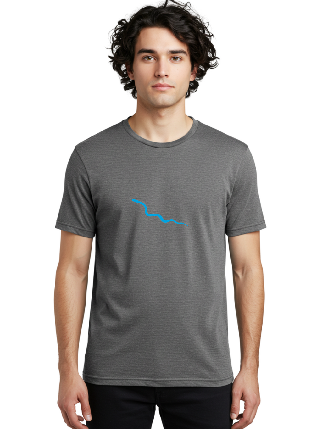 Wavy-Blue-Line Men'S Graphic Tee, 100% Cotton, Comfortable Casual Summer Wear, Machine Washable, Vintage Camera, Old Camera, Antique Camera, Black Camera, Classic Photography, Photography Equipment, Nostalgic Device, Film Camera, Camera Art Ban968
