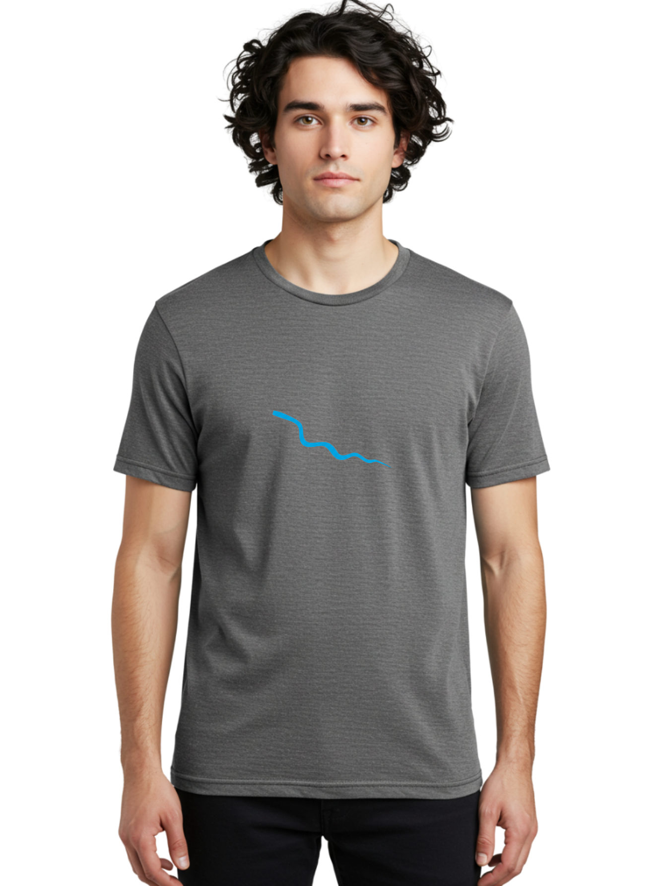 Wavy-Blue-Line Men'S Graphic Tee, 100% Cotton, Comfortable Casual Summer Wear, Machine Washable, Vintage Camera, Old Camera, Antique Camera, Black Camera, Classic Photography, Photography Equipment, Nostalgic Device, Film Camera, Camera Art Ban968