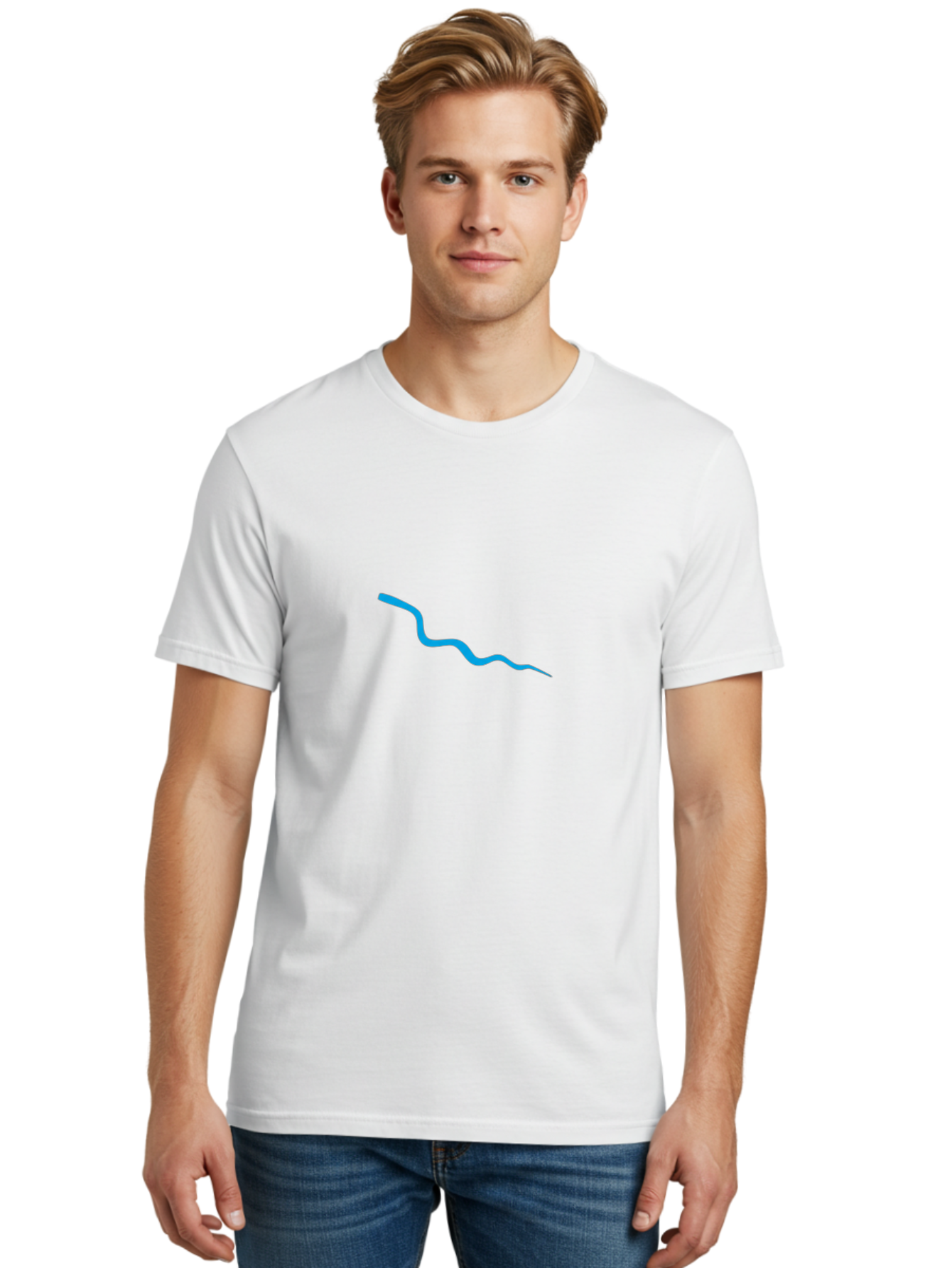 Wavy-Blue-Line Men'S Graphic Tee, 100% Cotton, Comfortable Casual Summer Wear, Machine Washable, Vintage Camera, Old Camera, Antique Camera, Black Camera, Classic Photography, Photography Equipment, Nostalgic Device, Film Camera, Camera Art Ban968