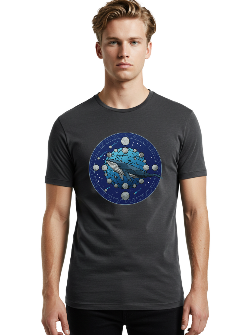 Whale-Space Men'S Graphic Tee, 100% Cotton, Comfortable Casual Summer Wear, Machine Washable, Vintage Camera, Old Camera, Antique Camera, Black Camera, Classic Photography, Photography Equipment, Nostalgic Device, Film Camera, Camera Art Ban972
