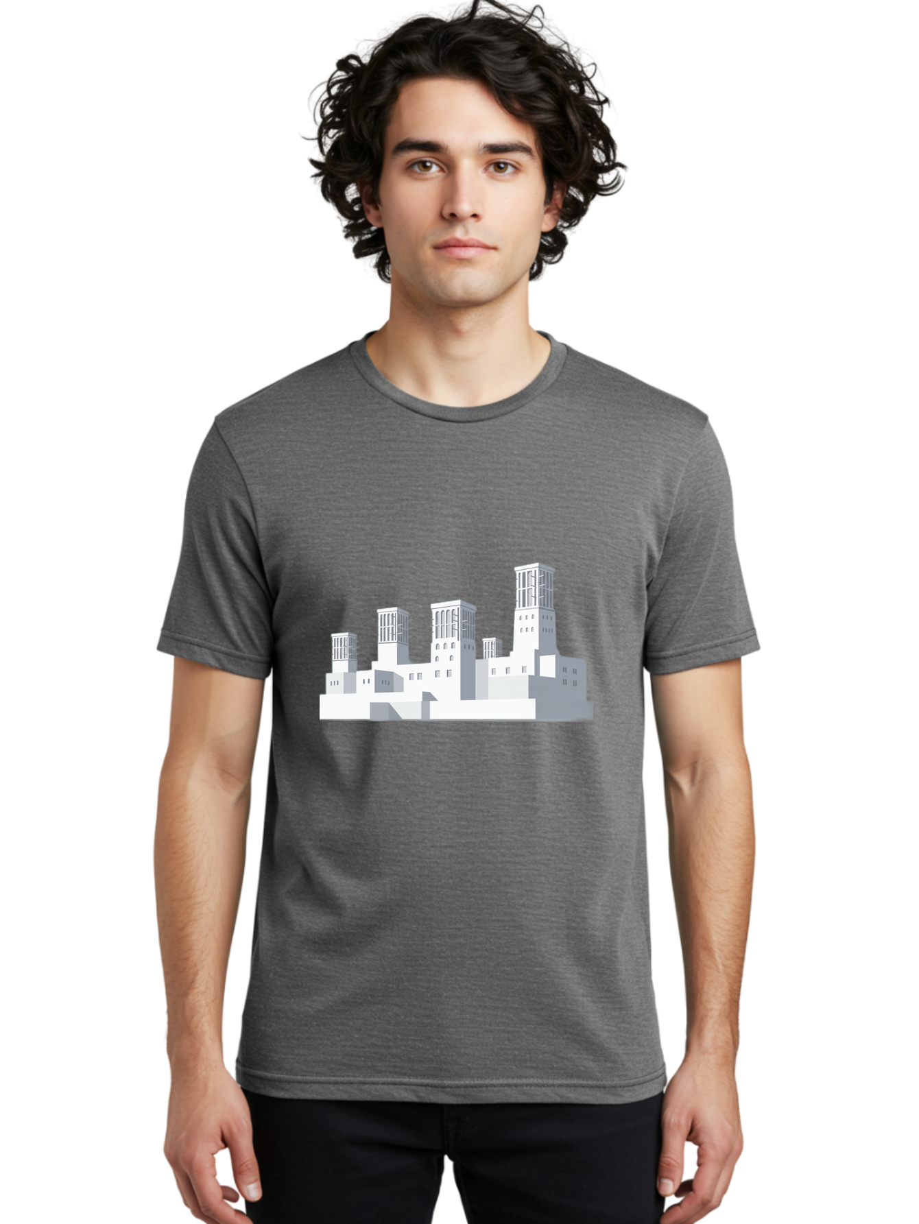 White-Buildings Men'S Graphic Tee, 100% Cotton, Comfortable Casual Summer Wear, Machine Washable, Vintage Camera, Old Camera, Antique Camera, Black Camera, Classic Photography, Photography Equipment, Nostalgic Device, Film Camera, Camera Art Ban975