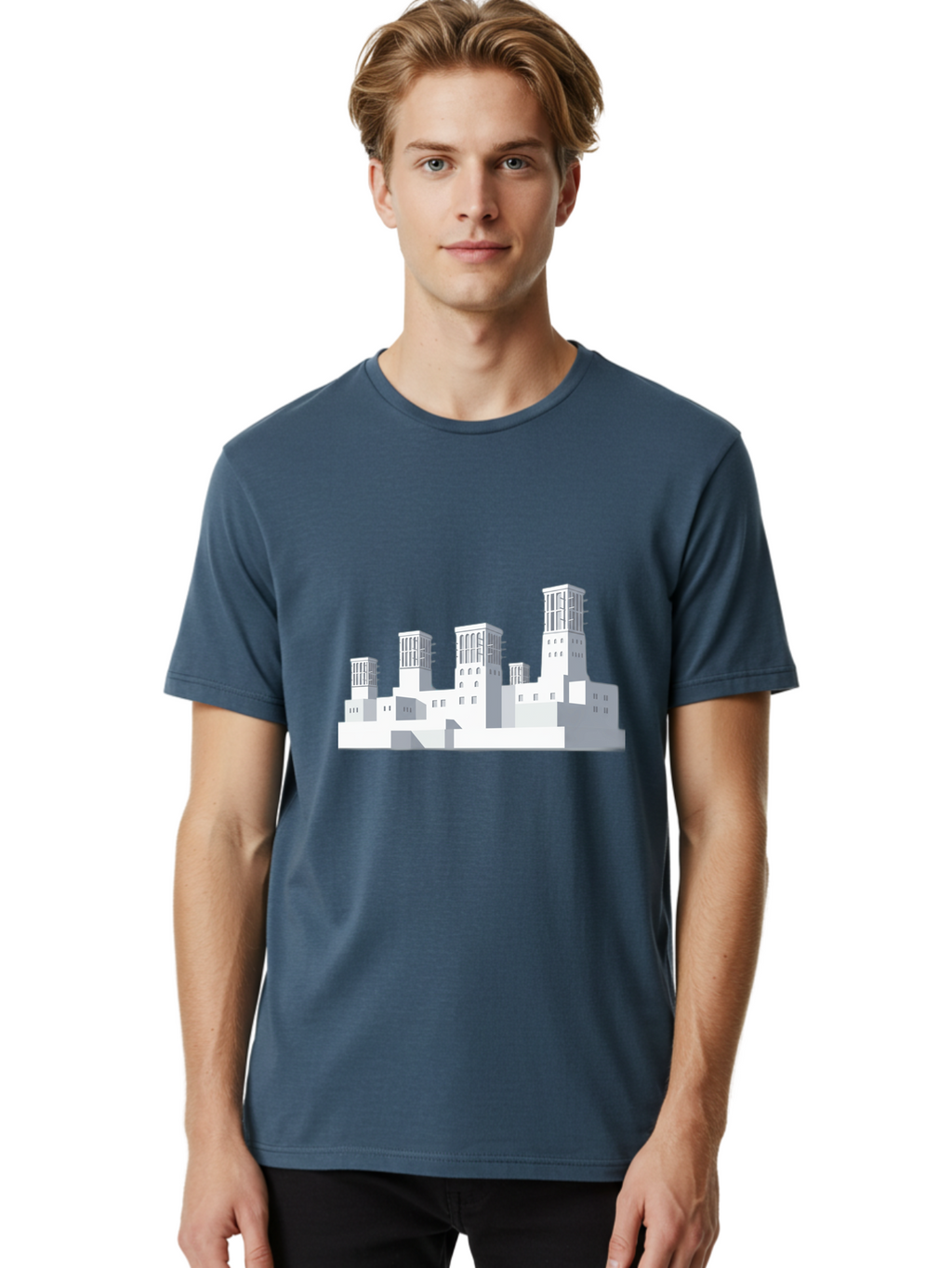 White-Buildings Men'S Graphic Tee, 100% Cotton, Comfortable Casual Summer Wear, Machine Washable, Vintage Camera, Old Camera, Antique Camera, Black Camera, Classic Photography, Photography Equipment, Nostalgic Device, Film Camera, Camera Art Ban975