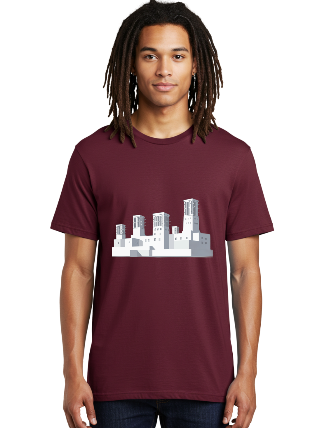 White-Buildings Men'S Graphic Tee, 100% Cotton, Comfortable Casual Summer Wear, Machine Washable, Vintage Camera, Old Camera, Antique Camera, Black Camera, Classic Photography, Photography Equipment, Nostalgic Device, Film Camera, Camera Art Ban975