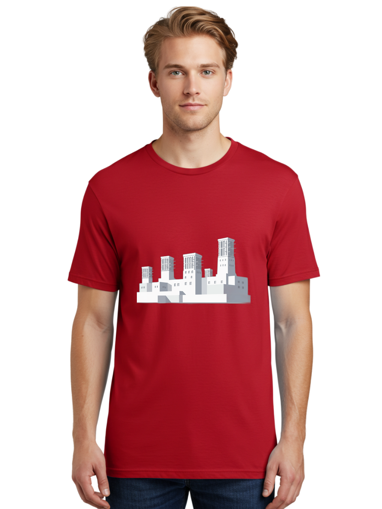 White-Buildings Men'S Graphic Tee, 100% Cotton, Comfortable Casual Summer Wear, Machine Washable, Vintage Camera, Old Camera, Antique Camera, Black Camera, Classic Photography, Photography Equipment, Nostalgic Device, Film Camera, Camera Art Ban975