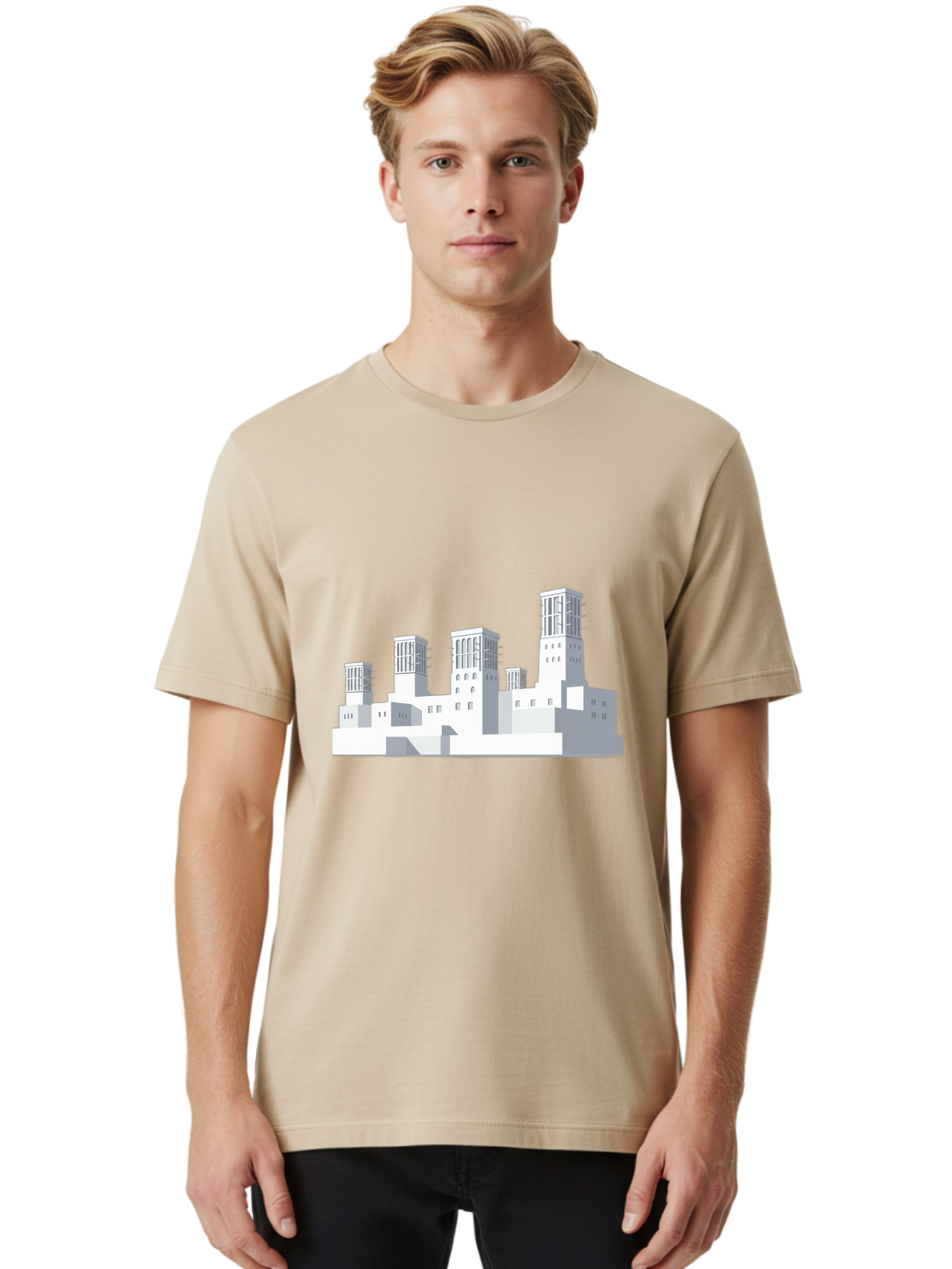 White-Buildings Men'S Graphic Tee, 100% Cotton, Comfortable Casual Summer Wear, Machine Washable, Vintage Camera, Old Camera, Antique Camera, Black Camera, Classic Photography, Photography Equipment, Nostalgic Device, Film Camera, Camera Art Ban975