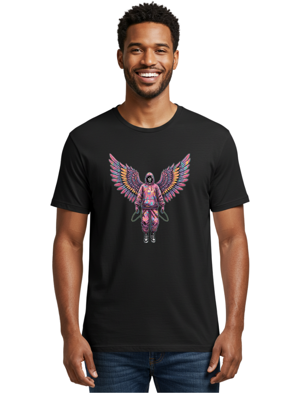 Wings-Hoodie Men'S Graphic Tee, 100% Cotton, Comfortable Casual Summer Wear, Machine Washable, Vintage Camera, Old Camera, Antique Camera, Black Camera, Classic Photography, Photography Equipment, Nostalgic Device, Film Camera, Camera Art Ban979