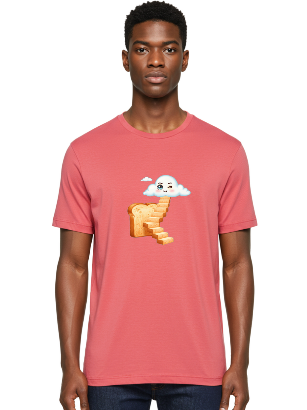 Winking-Cloud-Stairway-Bread Men'S Graphic Tee, 100% Cotton, Comfortable Casual Summer Wear, Machine Washable, Vintage Camera, Old Camera, Antique Camera, Black Camera, Classic Photography, Photography Equipment, Nostalgic Device, Film Camera, Ban980