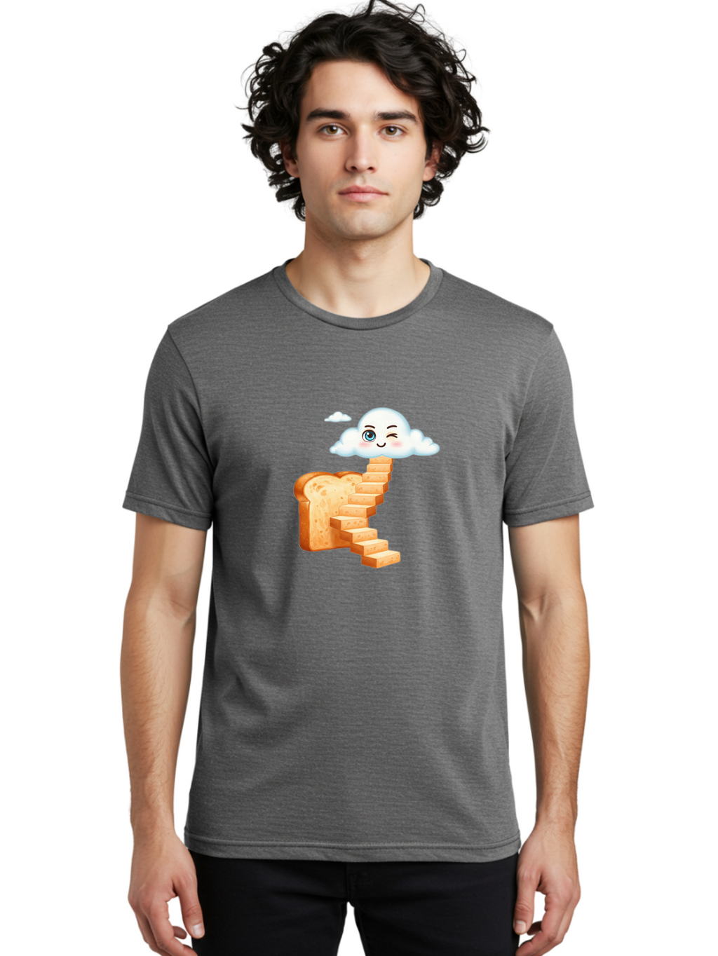 Winking-Cloud-Stairway-Bread Men'S Graphic Tee, 100% Cotton, Comfortable Casual Summer Wear, Machine Washable, Vintage Camera, Old Camera, Antique Camera, Black Camera, Classic Photography, Photography Equipment, Nostalgic Device, Film Camera, Ban980