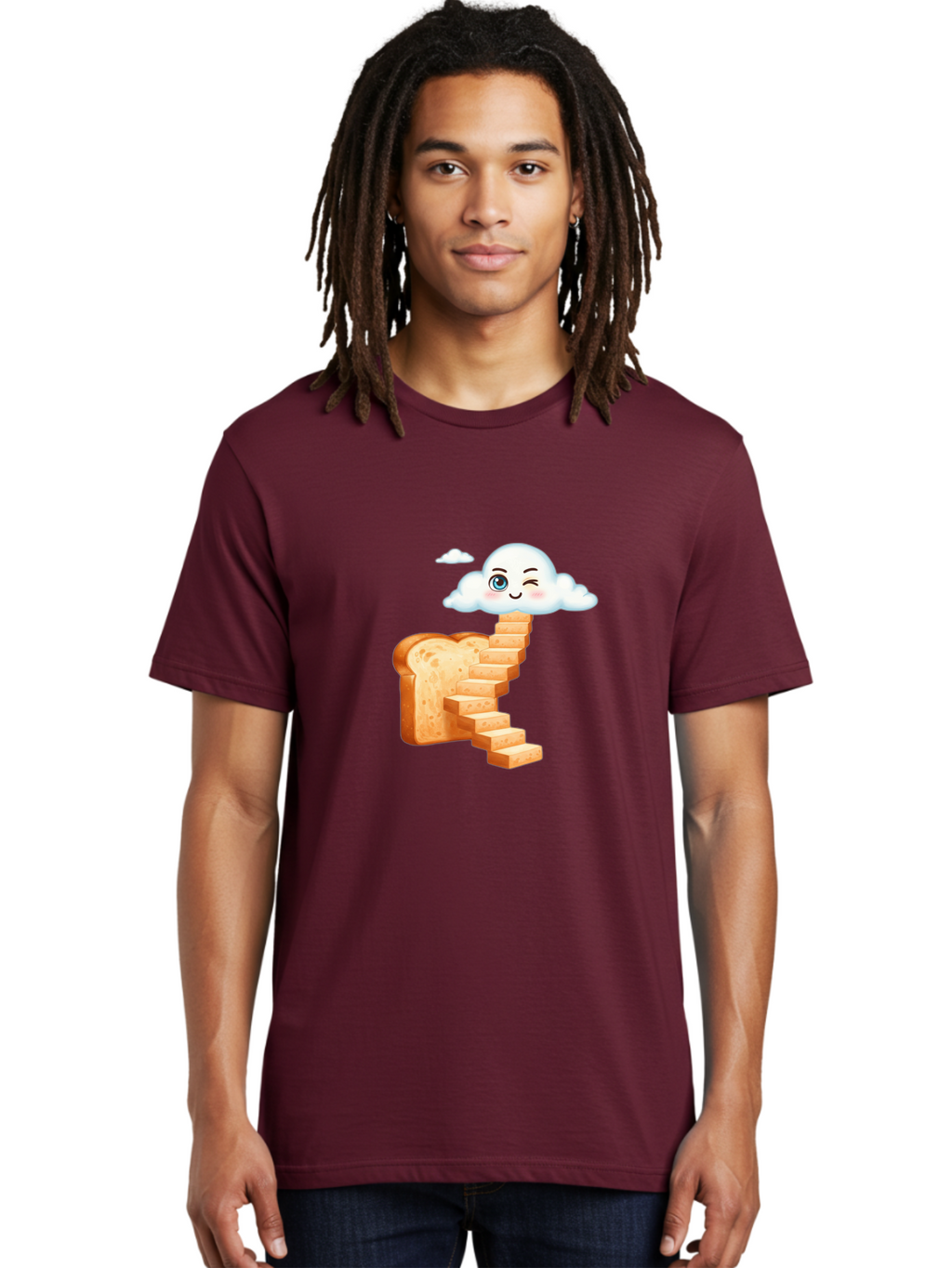 Winking-Cloud-Stairway-Bread Men'S Graphic Tee, 100% Cotton, Comfortable Casual Summer Wear, Machine Washable, Vintage Camera, Old Camera, Antique Camera, Black Camera, Classic Photography, Photography Equipment, Nostalgic Device, Film Camera, Ban980