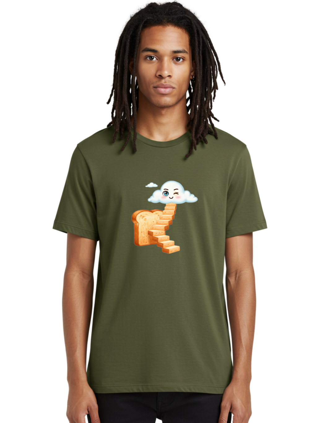 Winking-Cloud-Stairway-Bread Men'S Graphic Tee, 100% Cotton, Comfortable Casual Summer Wear, Machine Washable, Vintage Camera, Old Camera, Antique Camera, Black Camera, Classic Photography, Photography Equipment, Nostalgic Device, Film Camera, Ban980