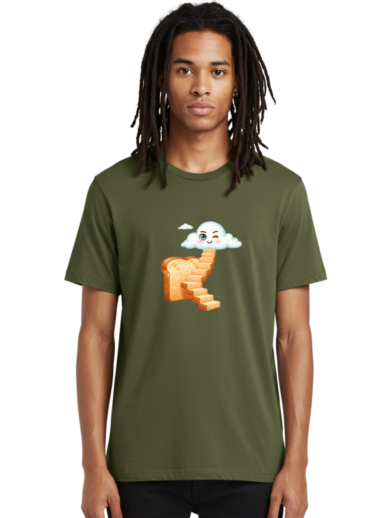 Winking-Cloud-Stairway-Bread Men'S Graphic Tee, 100% Cotton, Comfortable Casual Summer Wear, Machine Washable, Vintage Camera, Old Camera, Antique Camera, Black Camera, Classic Photography, Photography Equipment, Nostalgic Device, Film Camera, Ban980