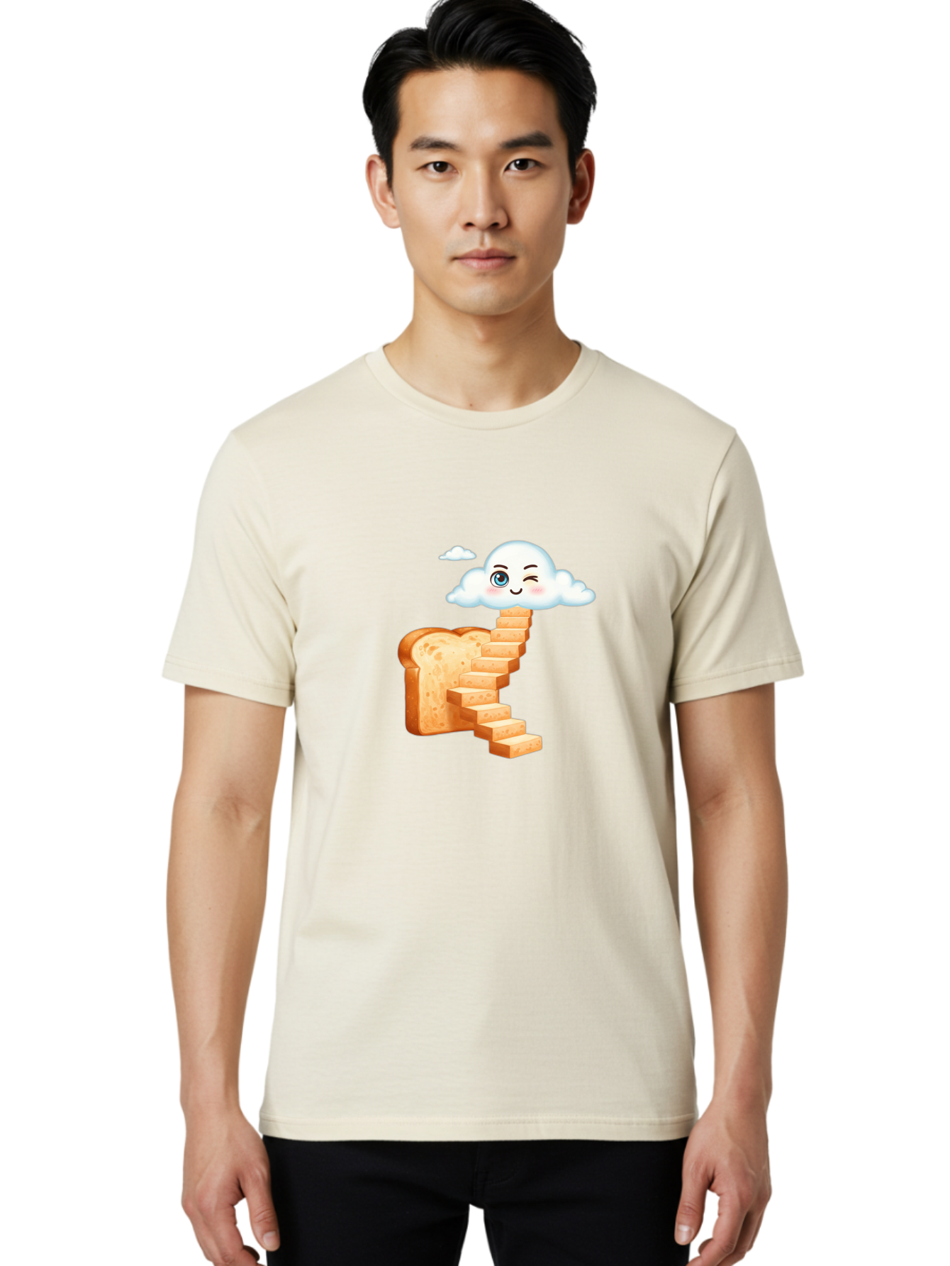 Winking-Cloud-Stairway-Bread Men'S Graphic Tee, 100% Cotton, Comfortable Casual Summer Wear, Machine Washable, Vintage Camera, Old Camera, Antique Camera, Black Camera, Classic Photography, Photography Equipment, Nostalgic Device, Film Camera, Ban980