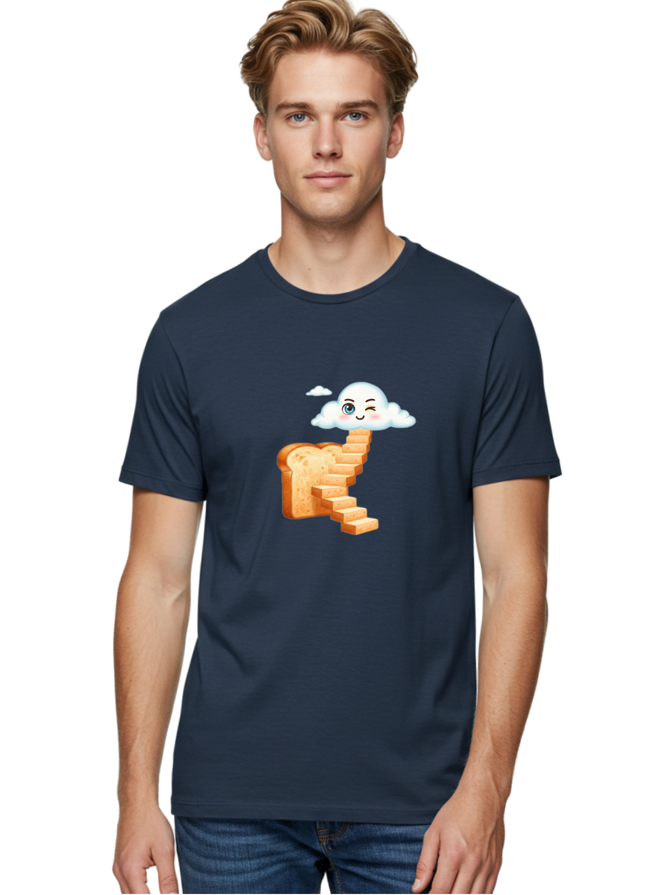 Winking-Cloud-Stairway-Bread Men'S Graphic Tee, 100% Cotton, Comfortable Casual Summer Wear, Machine Washable, Vintage Camera, Old Camera, Antique Camera, Black Camera, Classic Photography, Photography Equipment, Nostalgic Device, Film Camera, Ban980