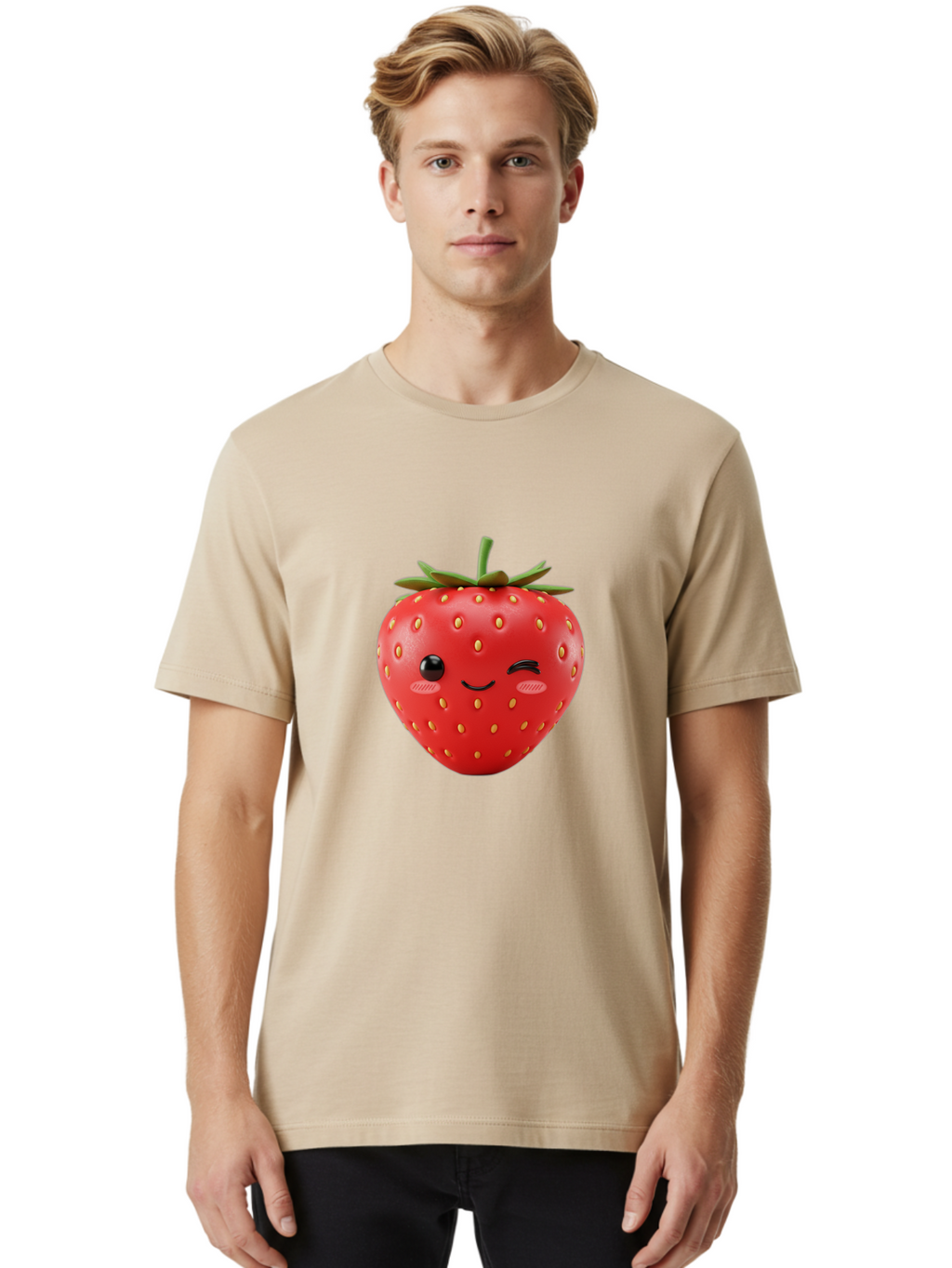 Winking-Strawberry Men'S Graphic Tee, 100% Cotton, Comfortable Casual Summer Wear, Machine Washable, Vintage Camera, Old Camera, Antique Camera, Black Camera, Classic Photography, Photography Equipment, Nostalgic Device, Film Camera, Ban981