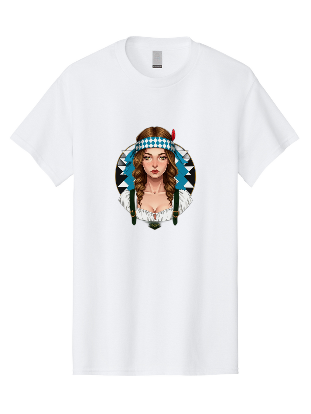 Woman-In-Dirndl Men'S Graphic Tee, 100% Cotton, Comfortable Casual Summer Wear, Machine Washable, Vintage Camera, Old Camera, Antique Camera, Black Camera, Classic Photography, Photography Equipment, Nostalgic Device, Film Camera, Camera Art Ban986