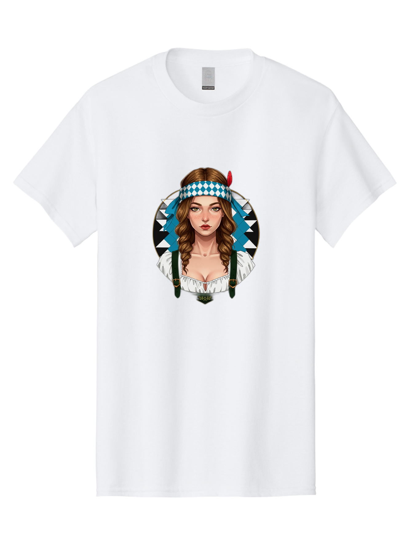 Woman-In-Dirndl Men'S Graphic Tee, 100% Cotton, Comfortable Casual Summer Wear, Machine Washable, Vintage Camera, Old Camera, Antique Camera, Black Camera, Classic Photography, Photography Equipment, Nostalgic Device, Film Camera, Camera Art Ban986