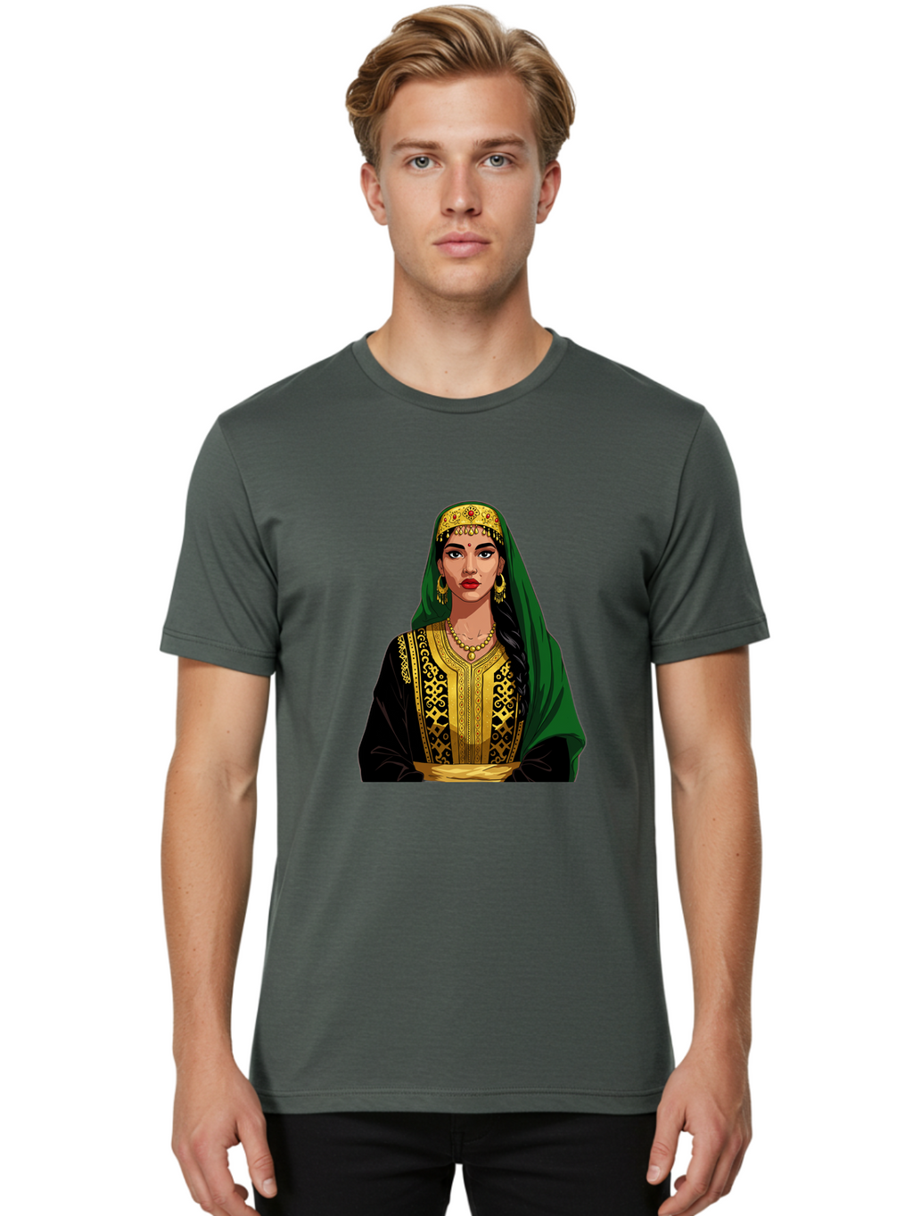 Woman-In-Traditional-Attire Men'S Graphic Tee, 100% Cotton, Comfortable Casual Summer Wear, Machine Washable, Vintage Camera, Old Camera, Antique Camera, Black Camera, Classic Photography, Photography Equipment, Nostalgic Device, Film Camera, Ban987