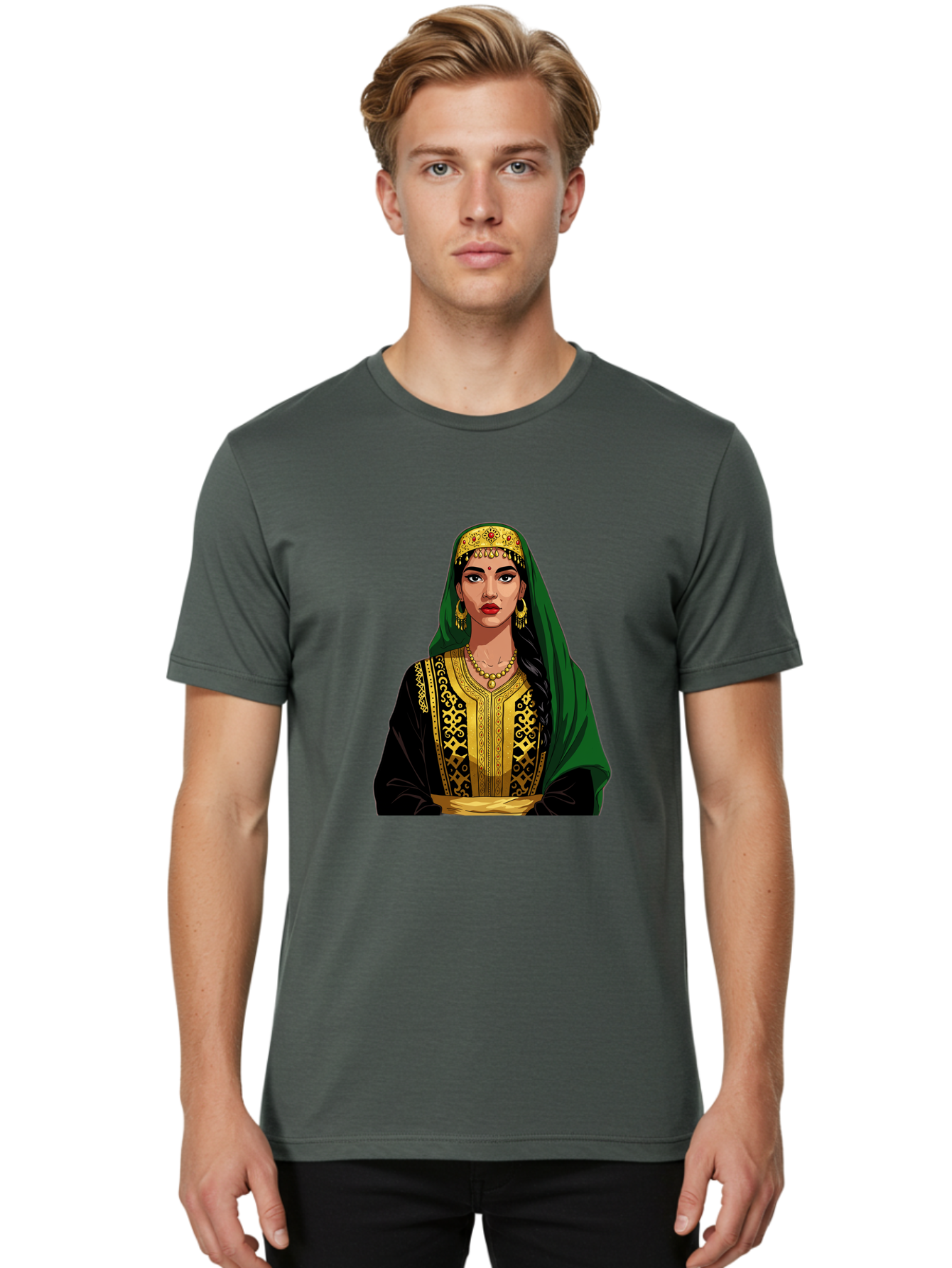 Woman-In-Traditional-Attire Men'S Graphic Tee, 100% Cotton, Comfortable Casual Summer Wear, Machine Washable, Vintage Camera, Old Camera, Antique Camera, Black Camera, Classic Photography, Photography Equipment, Nostalgic Device, Film Camera, Ban987