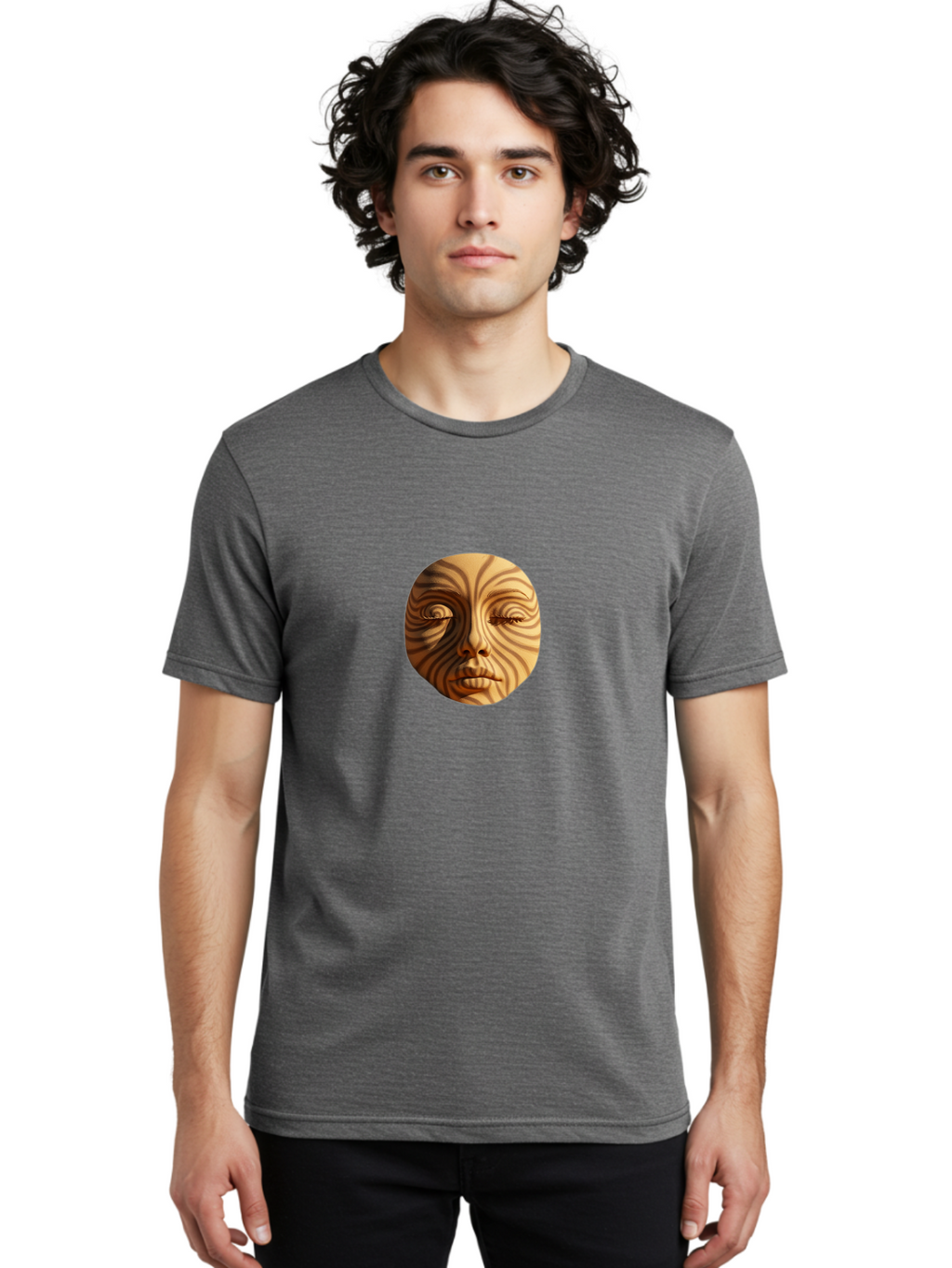 Wooden-Mask Men'S Graphic Tee, 100% Cotton, Comfortable Casual Summer Wear, Machine Washable, Vintage Camera, Old Camera, Antique Camera, Black Camera, Classic Photography, Photography Equipment, Nostalgic Device, Film Camera, Camera Art Ban991