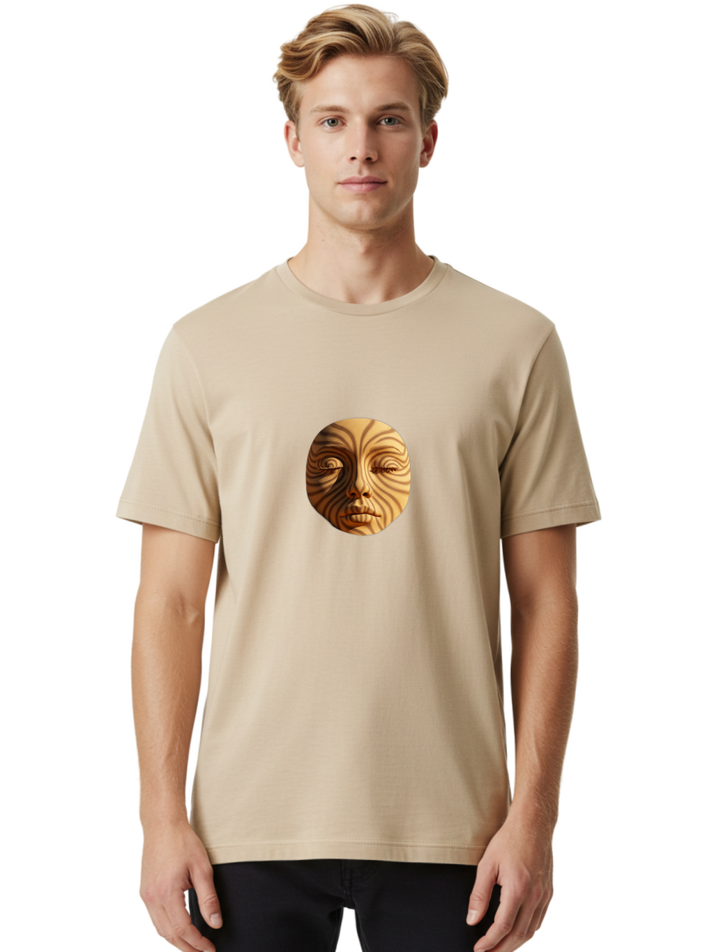 Wooden-Mask Men'S Graphic Tee, 100% Cotton, Comfortable Casual Summer Wear, Machine Washable, Vintage Camera, Old Camera, Antique Camera, Black Camera, Classic Photography, Photography Equipment, Nostalgic Device, Film Camera, Camera Art Ban991