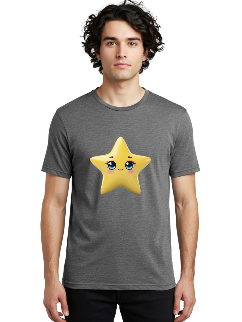 Yellow-Star-1 Men'S Graphic Tee, 100% Cotton, Comfortable Casual Summer Wear, Machine Washable, Vintage Camera, Old Camera, Antique Camera, Black Camera, Classic Photography, Photography Equipment, Nostalgic Device, Film Camera, Camera Art Ban999