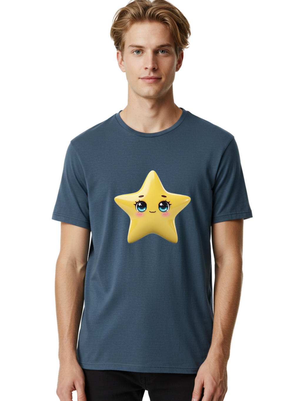 Yellow-Star-1 Men'S Graphic Tee, 100% Cotton, Comfortable Casual Summer Wear, Machine Washable, Vintage Camera, Old Camera, Antique Camera, Black Camera, Classic Photography, Photography Equipment, Nostalgic Device, Film Camera, Camera Art Ban999