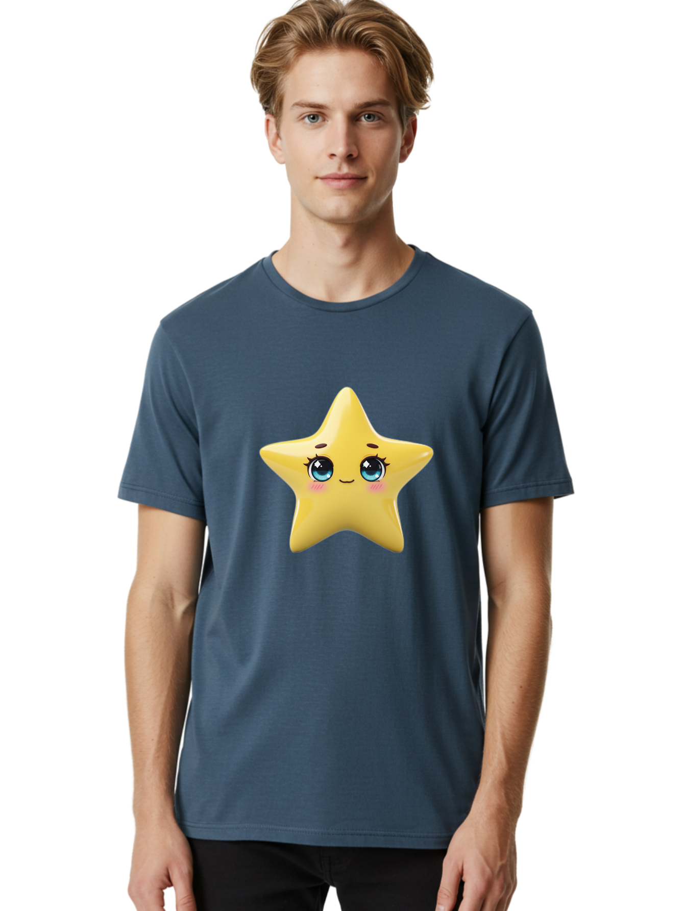 Yellow-Star-1 Men'S Graphic Tee, 100% Cotton, Comfortable Casual Summer Wear, Machine Washable, Vintage Camera, Old Camera, Antique Camera, Black Camera, Classic Photography, Photography Equipment, Nostalgic Device, Film Camera, Camera Art Ban999