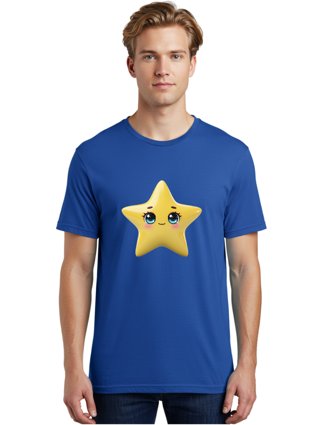 Yellow-Star-1 Men'S Graphic Tee, 100% Cotton, Comfortable Casual Summer Wear, Machine Washable, Vintage Camera, Old Camera, Antique Camera, Black Camera, Classic Photography, Photography Equipment, Nostalgic Device, Film Camera, Camera Art Ban999