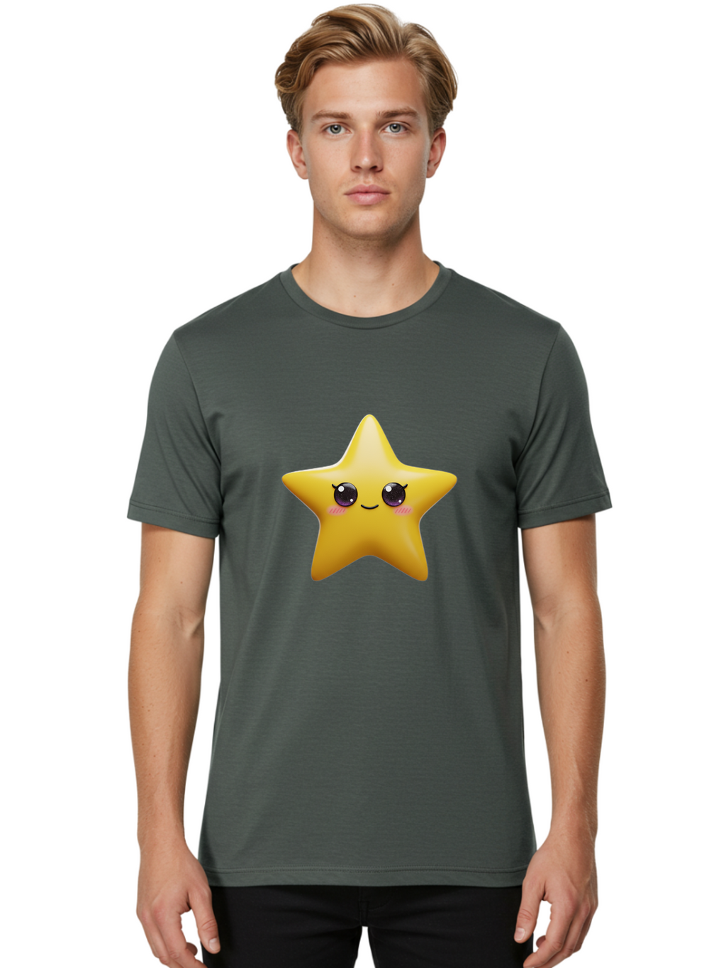 Yellow-Star Men'S Graphic Tee, 100% Cotton, Comfortable Casual Summer Wear, Machine Washable, Vintage Camera, Old Camera, Antique Camera, Black Camera, Classic Photography, Photography Equipment, Nostalgic Device, Film Camera, Camera Art Bao000