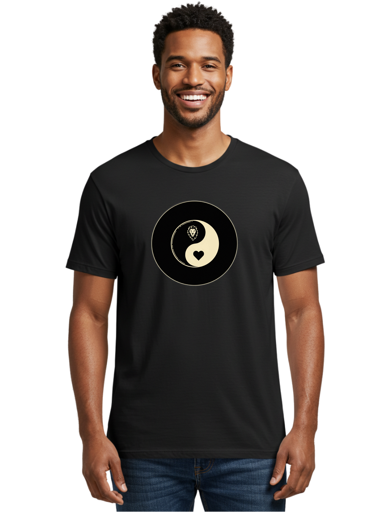Yin-Yang-Heart-Lion Men'S Graphic Tee, 100% Cotton, Comfortable Casual Summer Wear, Machine Washable, Vintage Camera, Old Camera, Antique Camera, Black Camera, Classic Photography, Photography Equipment, Nostalgic Device, Film Camera, Bao001