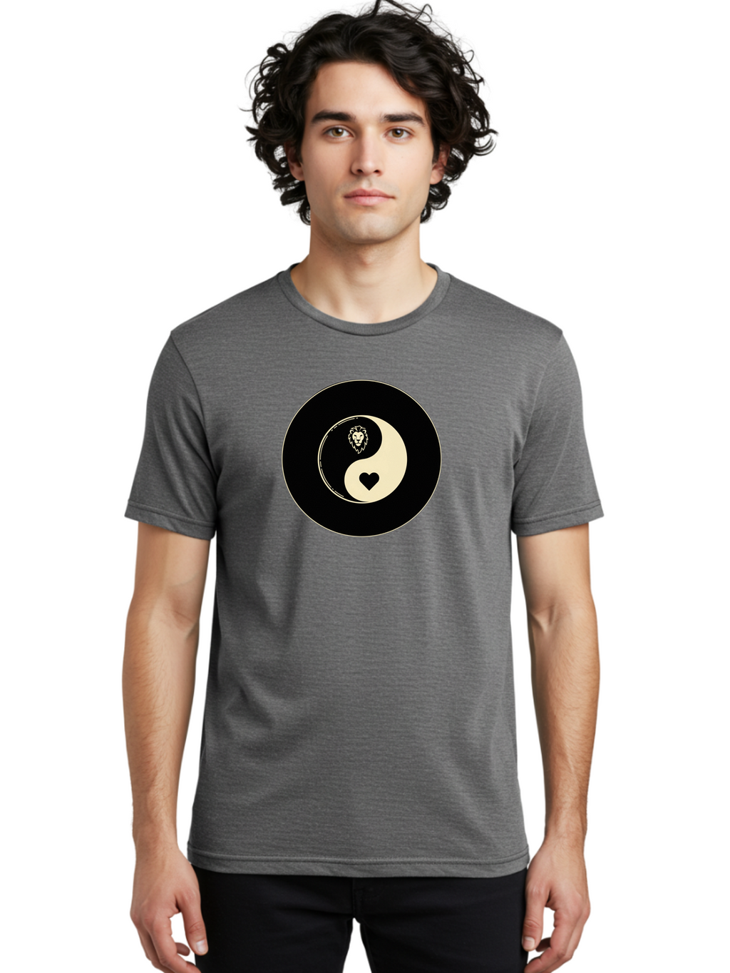 Yin-Yang-Heart-Lion Men'S Graphic Tee, 100% Cotton, Comfortable Casual Summer Wear, Machine Washable, Vintage Camera, Old Camera, Antique Camera, Black Camera, Classic Photography, Photography Equipment, Nostalgic Device, Film Camera, Bao001