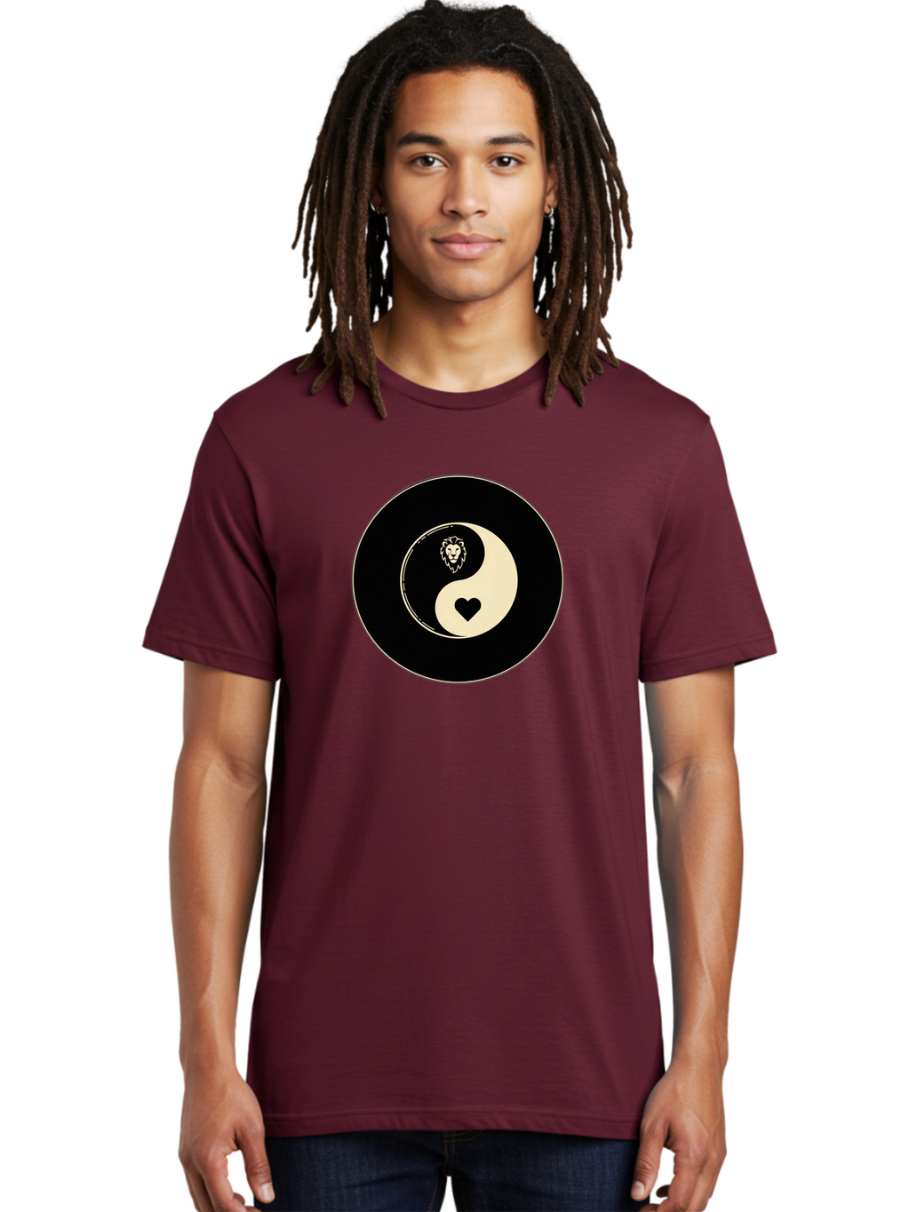 Yin-Yang-Heart-Lion Men'S Graphic Tee, 100% Cotton, Comfortable Casual Summer Wear, Machine Washable, Vintage Camera, Old Camera, Antique Camera, Black Camera, Classic Photography, Photography Equipment, Nostalgic Device, Film Camera, Bao001
