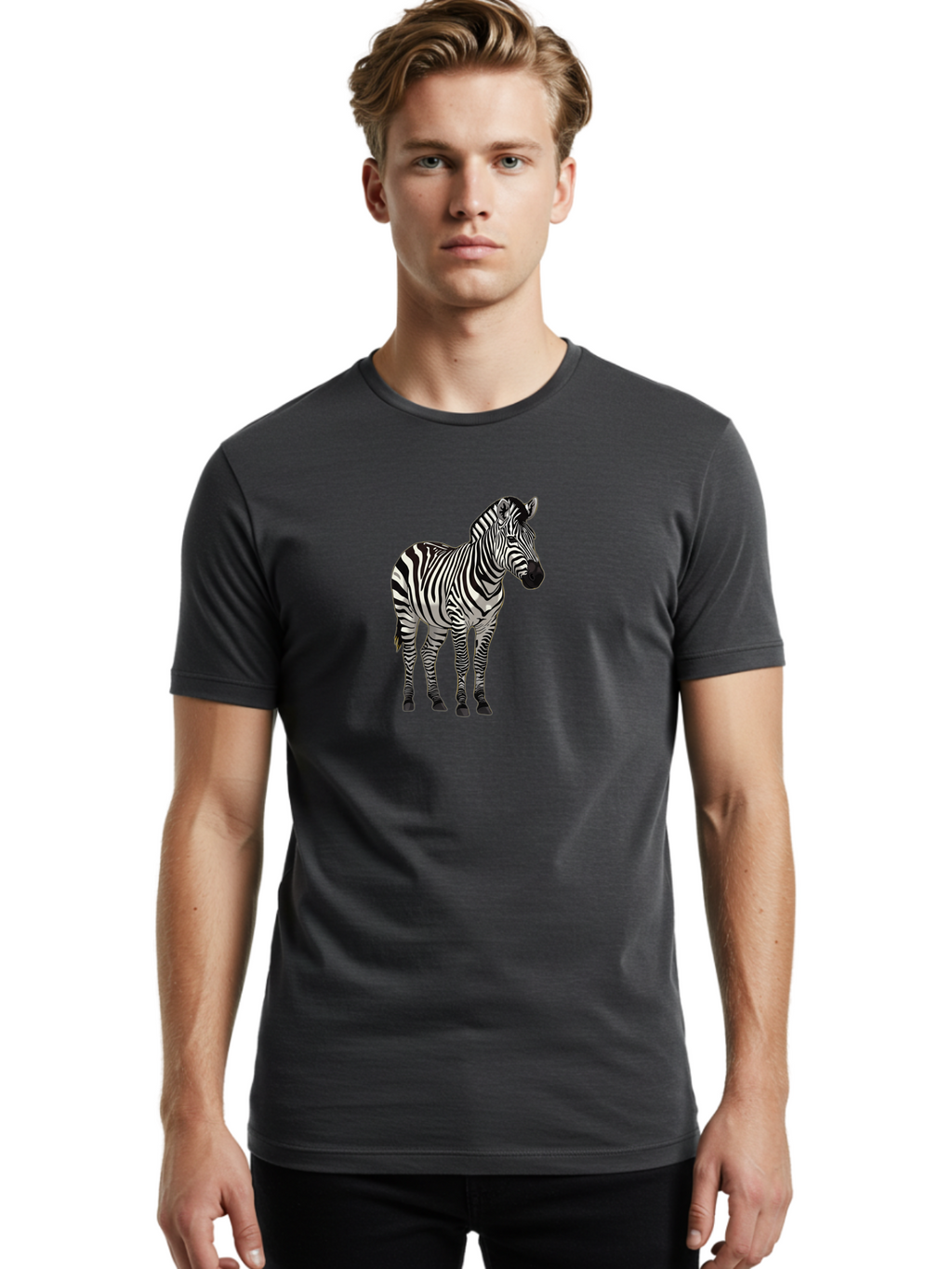Zebra Men'S Graphic Tee, 100% Cotton, Comfortable Casual Summer Wear, Machine Washable, Vintage Camera, Old Camera, Antique Camera, Black Camera, Classic Photography, Photography Equipment, Nostalgic Device, Film Camera, Camera Art Bao003