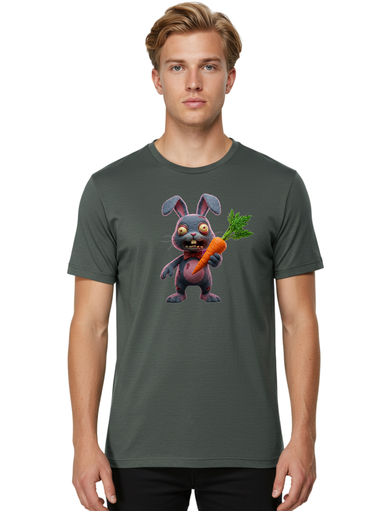 Zombie-Bunny-4 Men'S Graphic Tee, 100% Cotton, Comfortable Casual Summer Wear, Machine Washable, Vintage Camera, Old Camera, Antique Camera, Black Camera, Classic Photography, Photography Equipment, Nostalgic Device, Film Camera, Camera Art Bao007