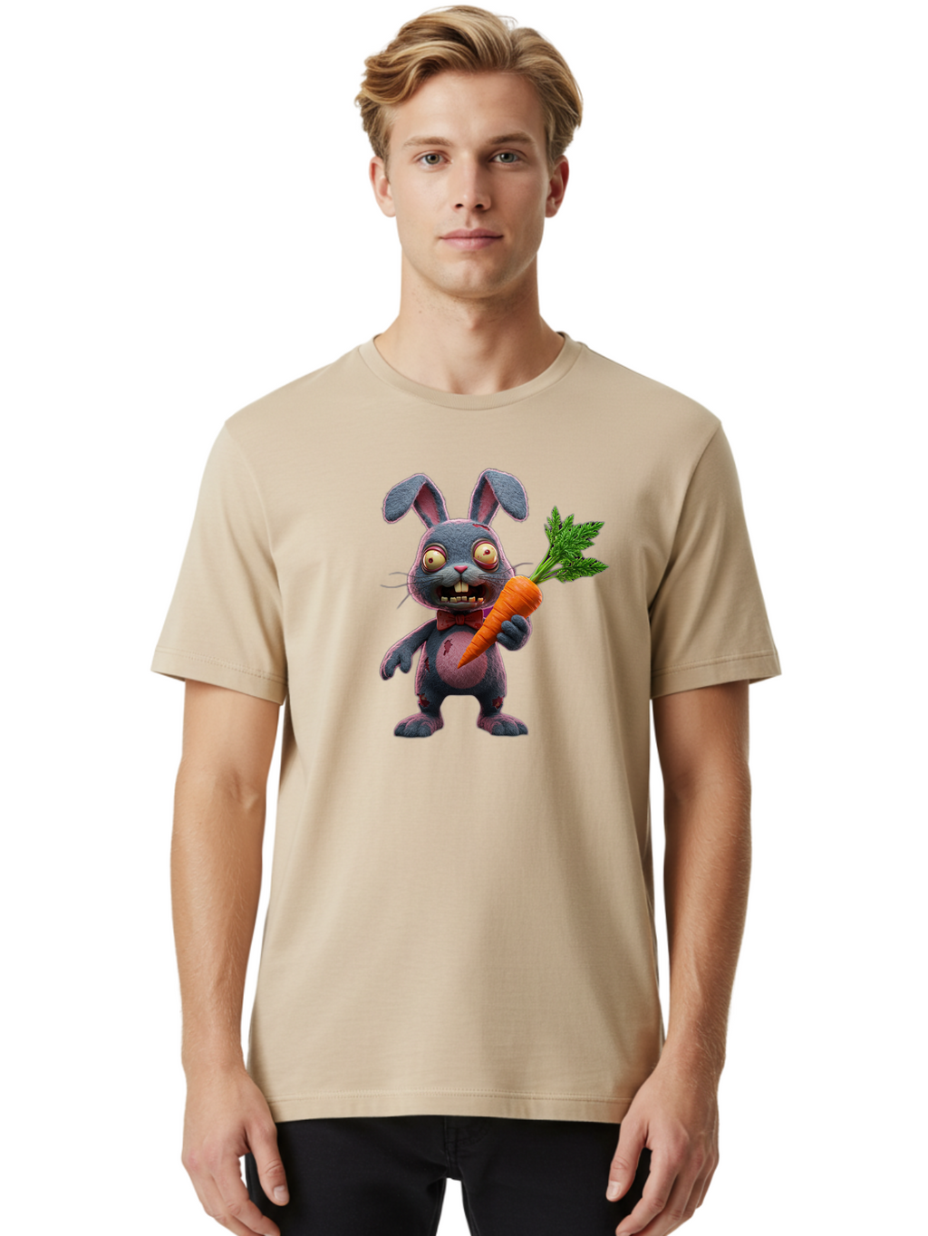 Zombie-Bunny-4 Men'S Graphic Tee, 100% Cotton, Comfortable Casual Summer Wear, Machine Washable, Vintage Camera, Old Camera, Antique Camera, Black Camera, Classic Photography, Photography Equipment, Nostalgic Device, Film Camera, Camera Art Bao007