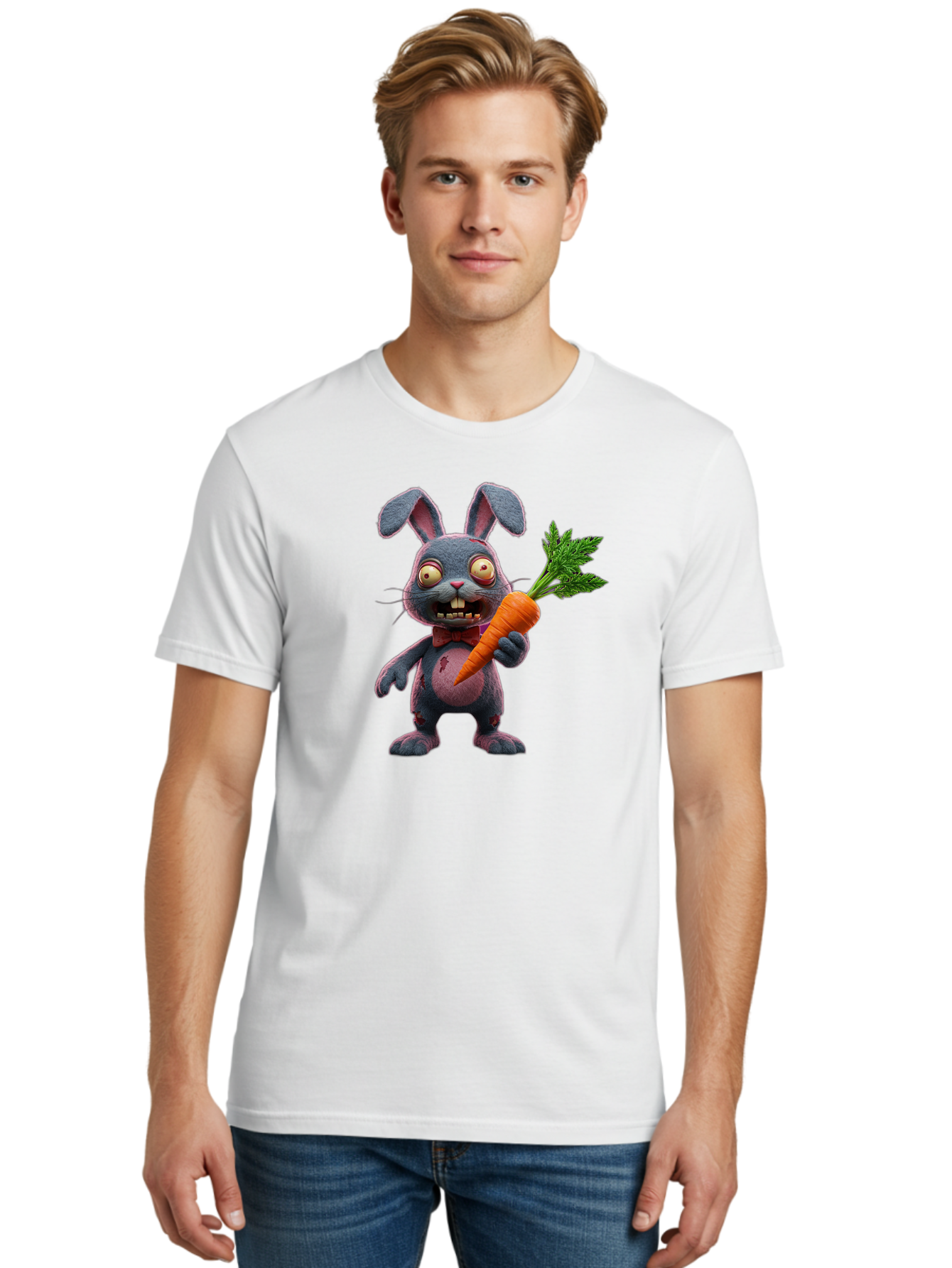 Zombie-Bunny-4 Men'S Graphic Tee, 100% Cotton, Comfortable Casual Summer Wear, Machine Washable, Vintage Camera, Old Camera, Antique Camera, Black Camera, Classic Photography, Photography Equipment, Nostalgic Device, Film Camera, Camera Art Bao007
