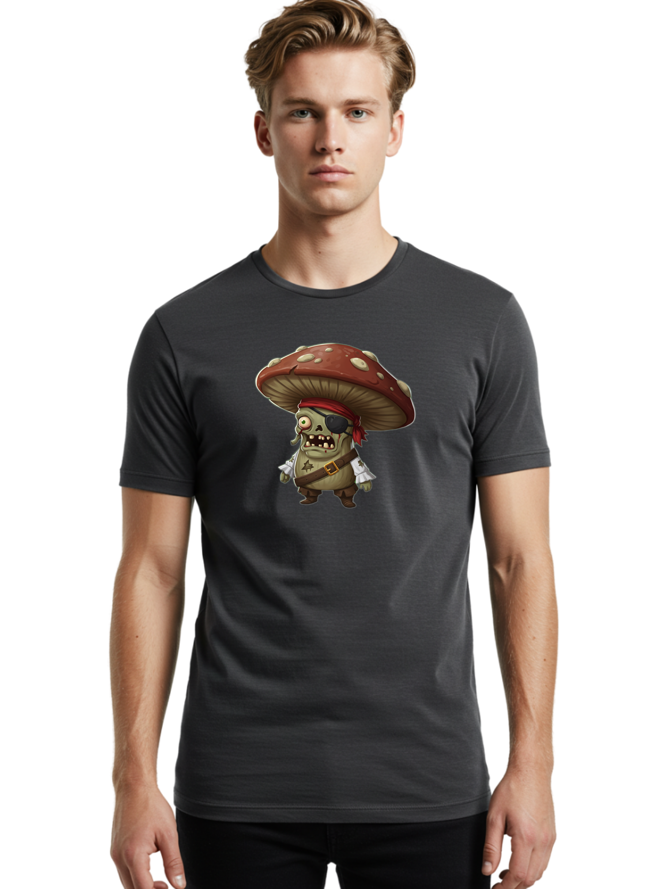 Zombie-Pirate-Mushroom Men'S Graphic Tee, 100% Cotton, Comfortable Casual Summer Wear, Machine Washable, Vintage Camera, Old Camera, Antique Camera, Black Camera, Classic Photography, Photography Equipment, Nostalgic Device, Film Camera, Bao011