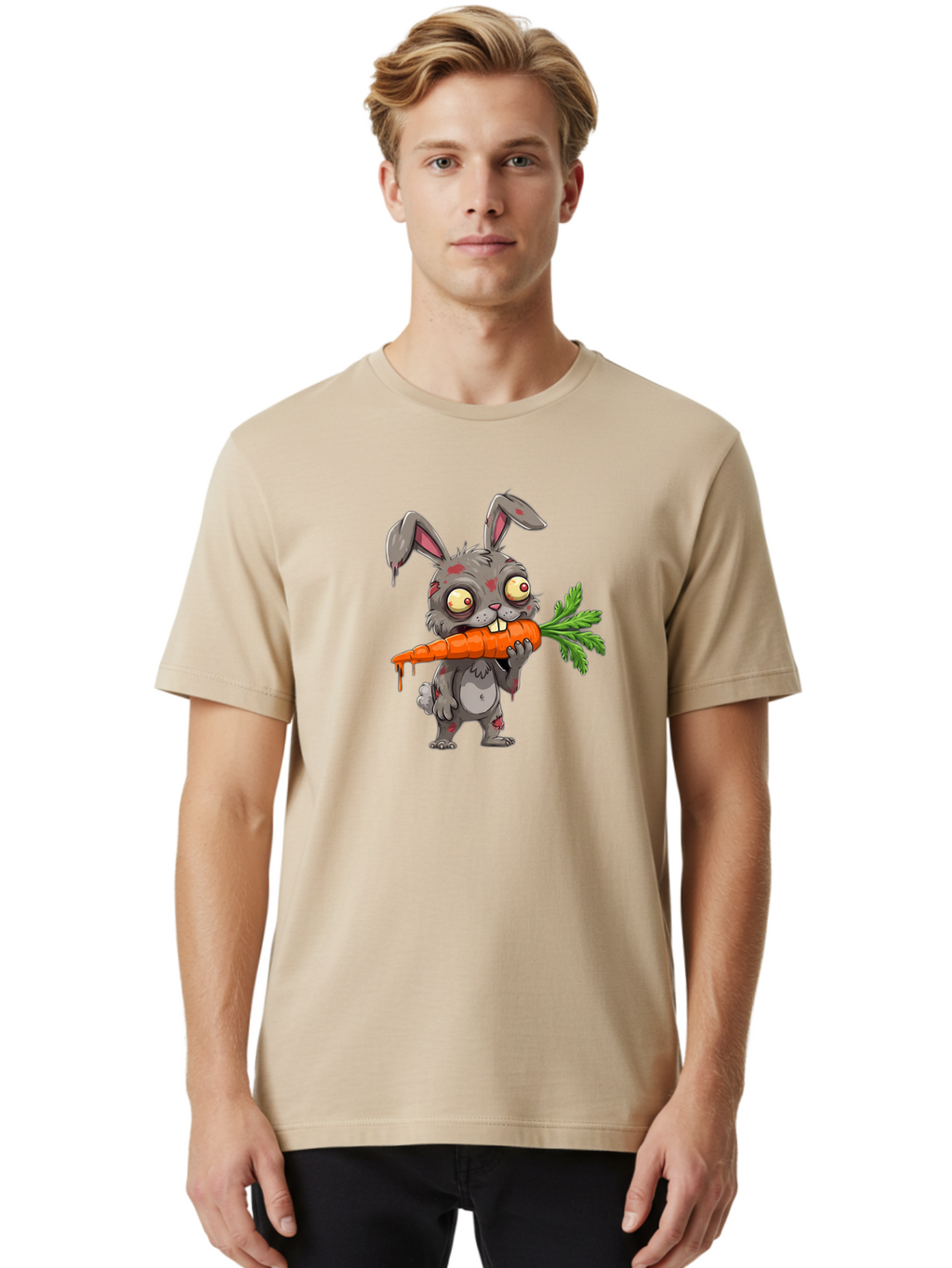 Zombie-Rabbit-2 Men'S Graphic Tee, 100% Cotton, Comfortable Casual Summer Wear, Machine Washable, Vintage Camera, Old Camera, Antique Camera, Black Camera, Classic Photography, Photography Equipment, Nostalgic Device, Film Camera, Camera Art Bao013