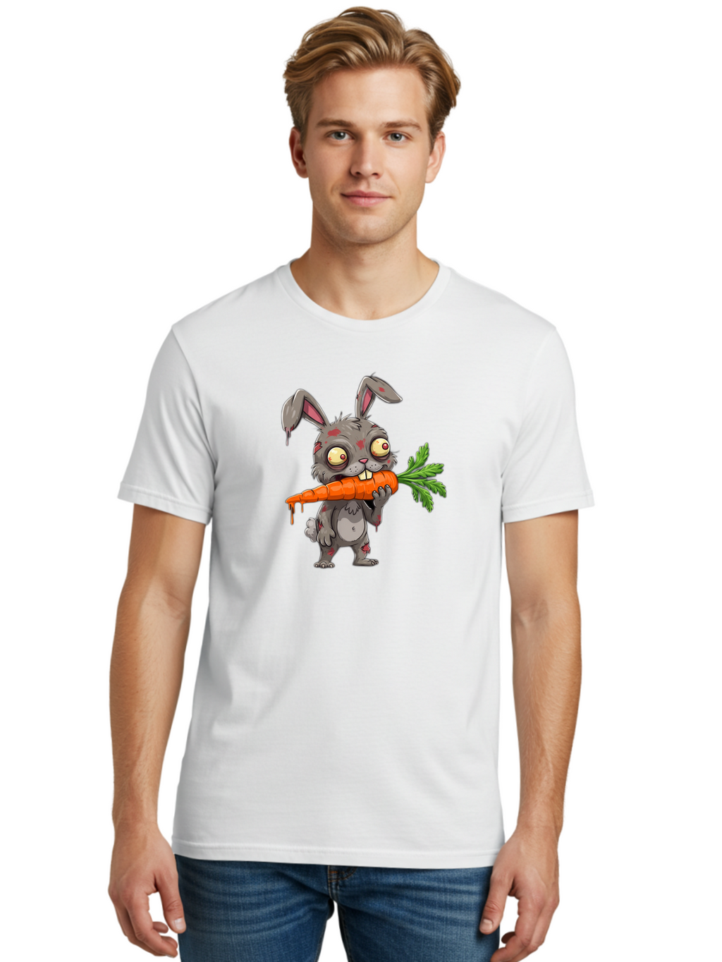 Zombie-Rabbit-2 Men'S Graphic Tee, 100% Cotton, Comfortable Casual Summer Wear, Machine Washable, Vintage Camera, Old Camera, Antique Camera, Black Camera, Classic Photography, Photography Equipment, Nostalgic Device, Film Camera, Camera Art Bao013
