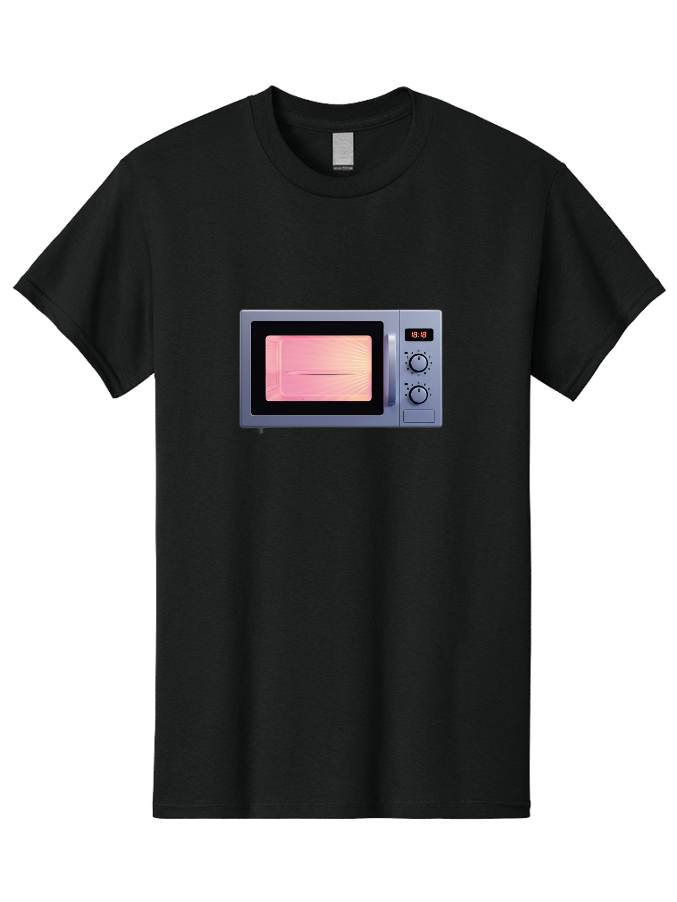 18-18-Microwave Men'S Graphic Tee, 100% Cotton, Comfortable Casual Summer Wear, Machine Washable, Vintage Camera, Old Camera, Antique Camera, Black Camera, Classic Photography, Photography Equipment, Nostalgic Device, Film Camera, Camera Art Bao017