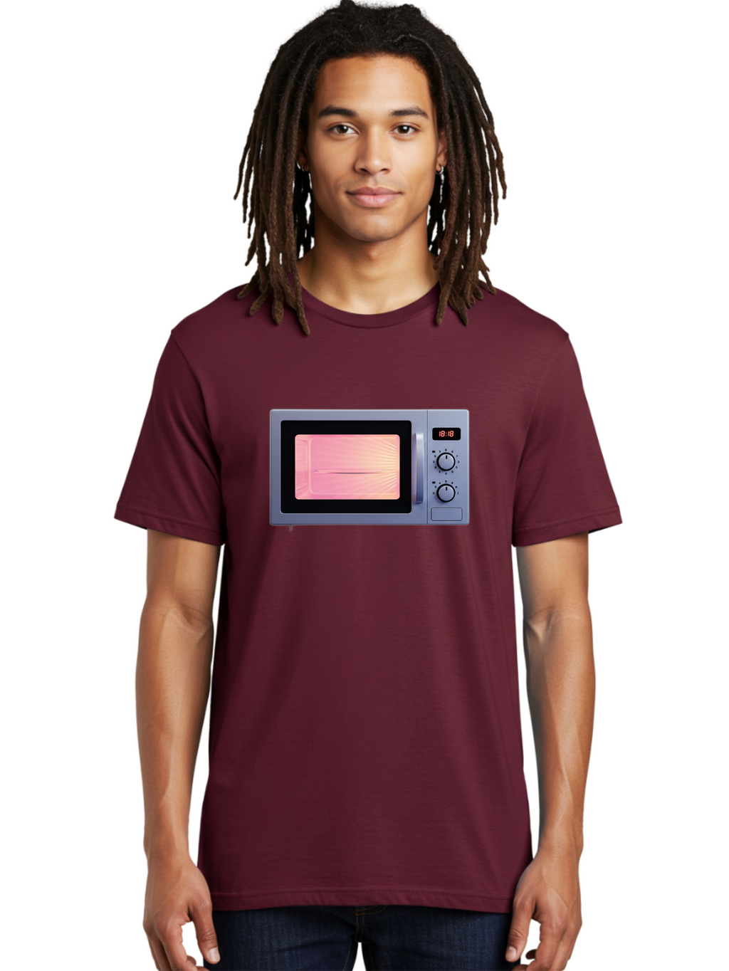 18-18-Microwave Men'S Graphic Tee, 100% Cotton, Comfortable Casual Summer Wear, Machine Washable, Vintage Camera, Old Camera, Antique Camera, Black Camera, Classic Photography, Photography Equipment, Nostalgic Device, Film Camera, Camera Art Bao017