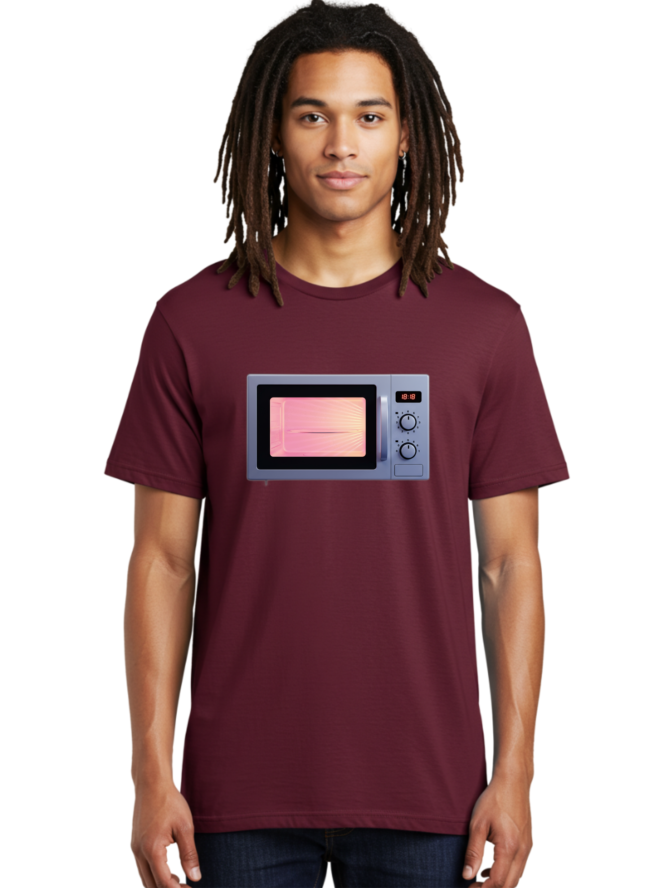 18-18-Microwave Men'S Graphic Tee, 100% Cotton, Comfortable Casual Summer Wear, Machine Washable, Vintage Camera, Old Camera, Antique Camera, Black Camera, Classic Photography, Photography Equipment, Nostalgic Device, Film Camera, Camera Art Bao017